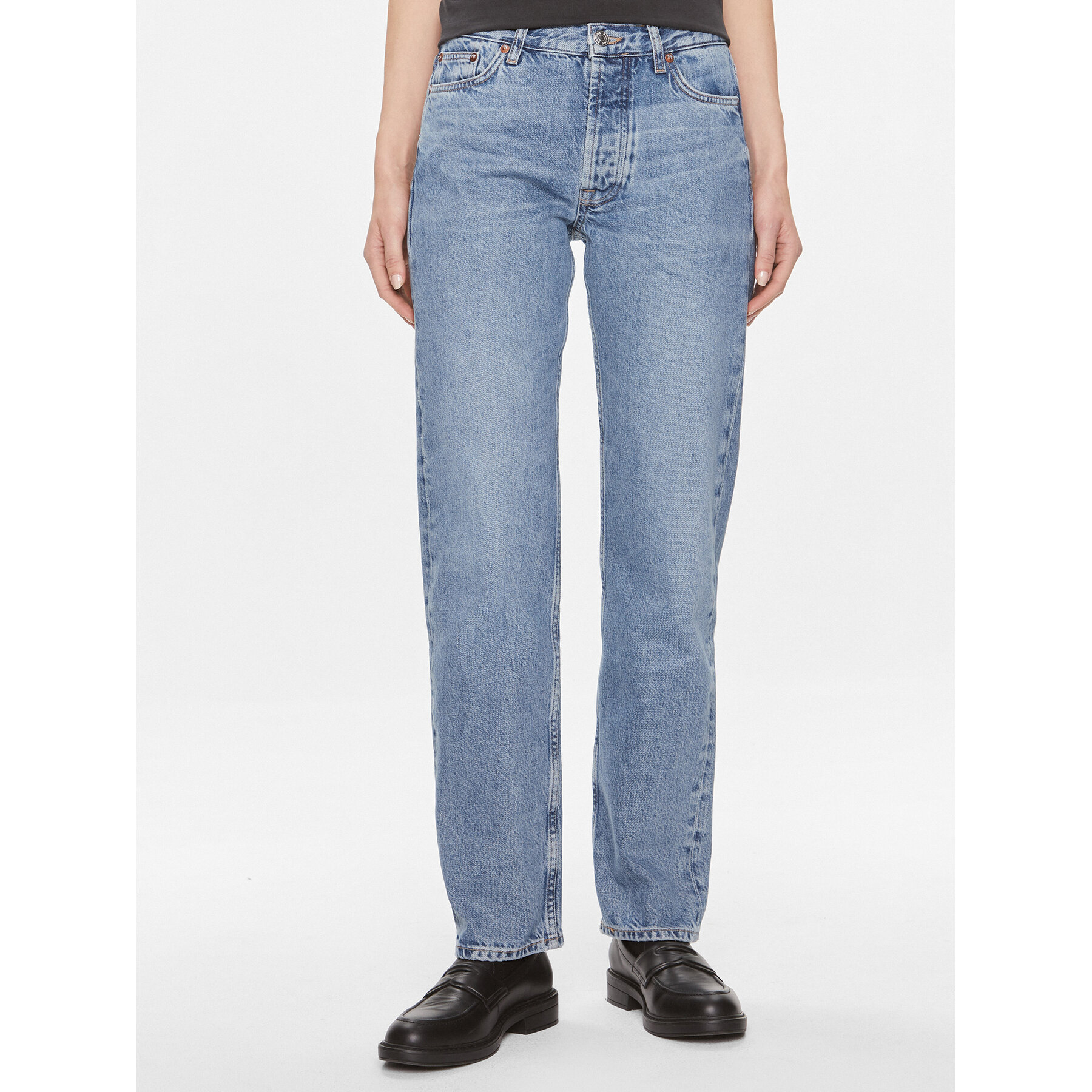 Samsøe Samsøe Jeansy Susan F23400103 Niebieski Straight Fit