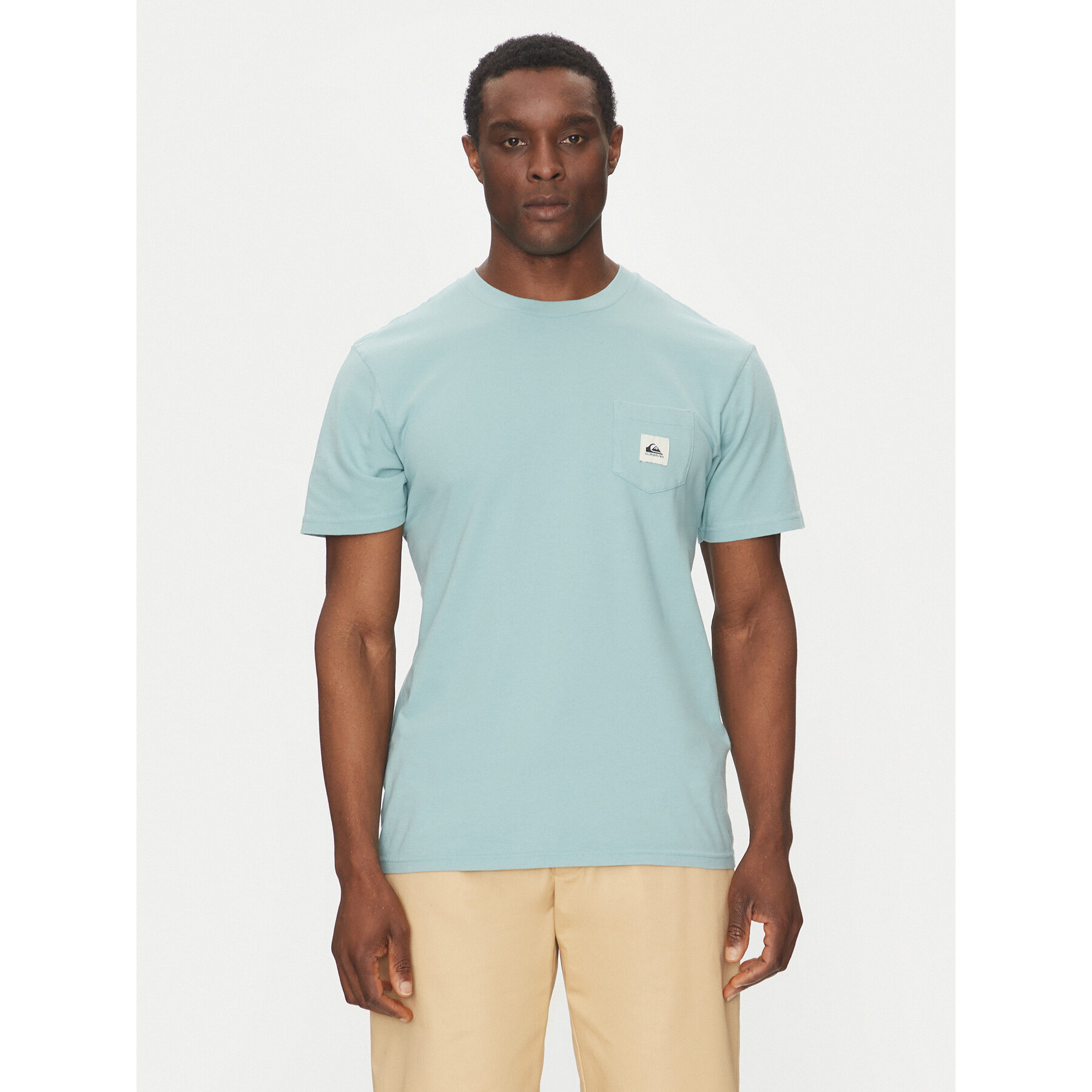 Quiksilver T-Shirt EQYZT08062 Błękitny Regular Fit
