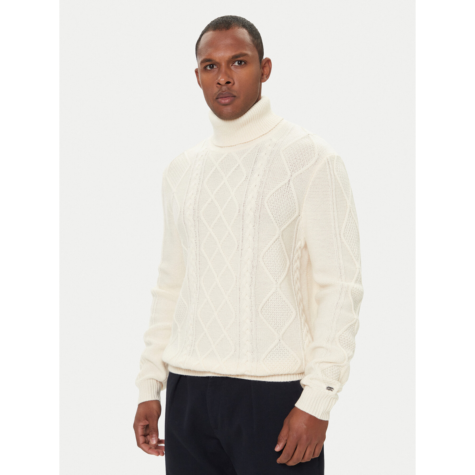Tommy Hilfiger Golf MW0MW40914 Écru Regular Fit