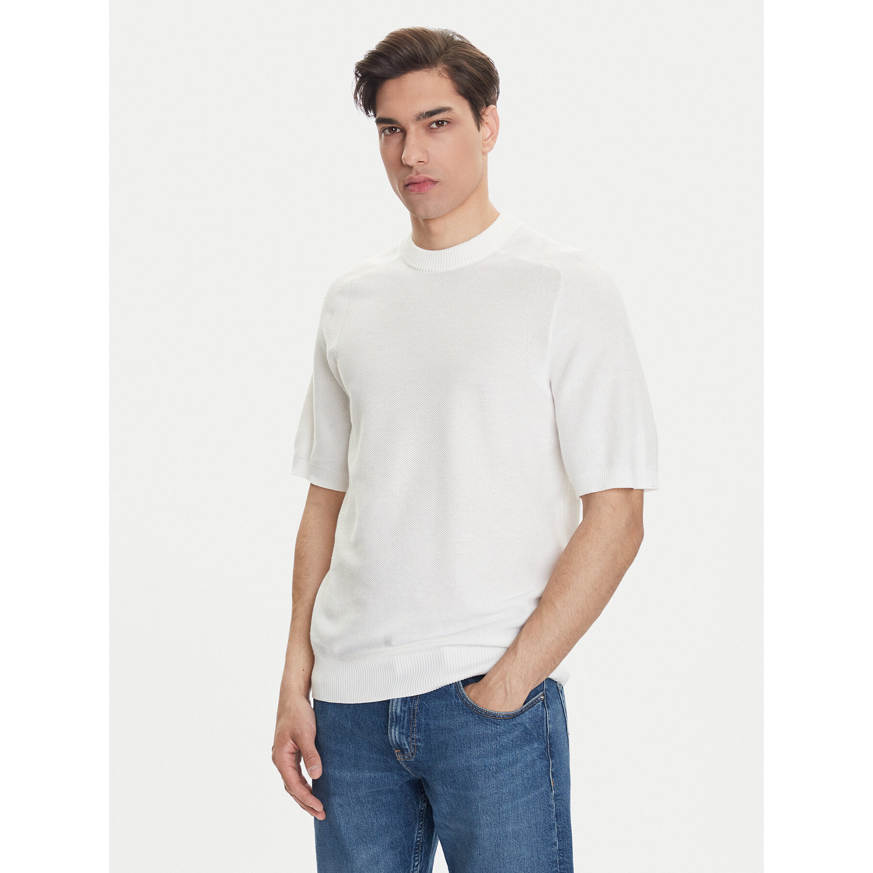BOSS T-Shirt Kencel 50545678 Biały Regular Fit