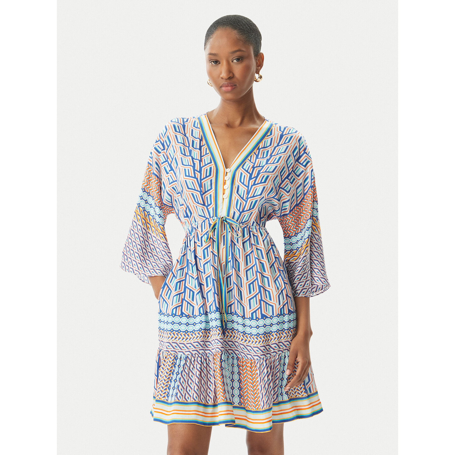 Hale Bob Sukienka letnia Theia 62NT650A Kolorowy Relaxed Fit