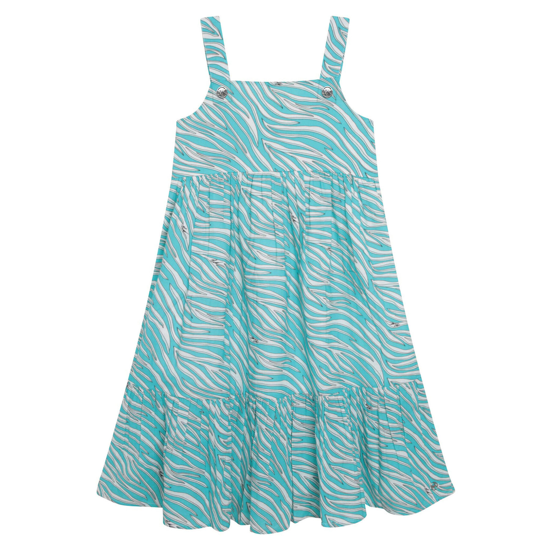 MICHAEL KORS KIDS Sukienka R12148 S Turkusowy Regular Fit