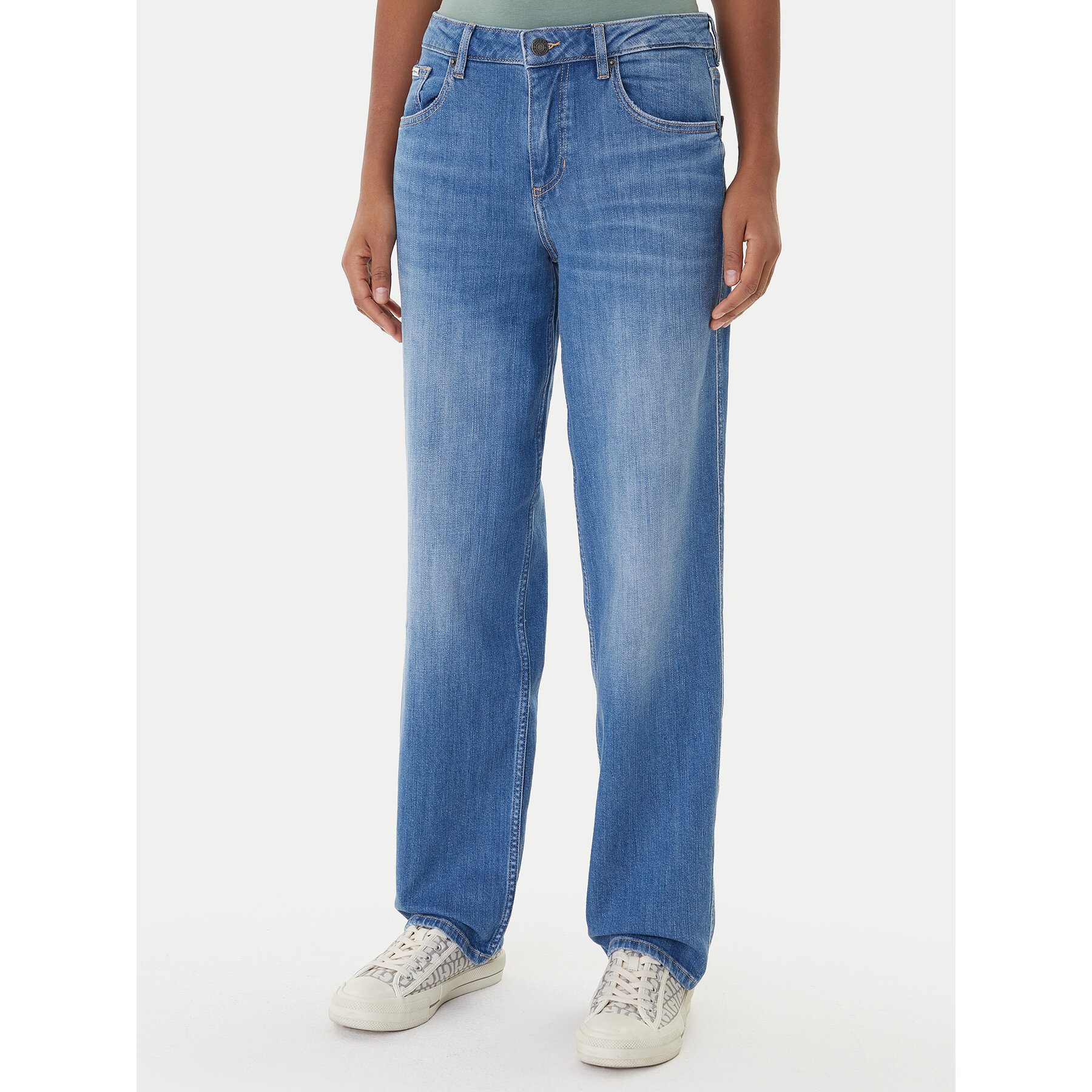 Guess Jeans Jeansy W5YA0I D0022 Niebieski Boyfriend Fit