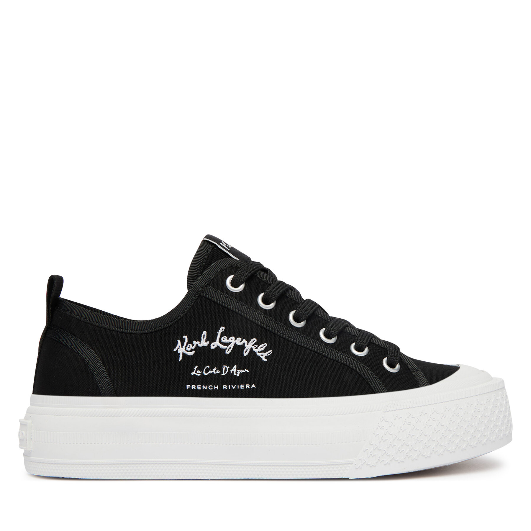 KARL LAGERFELD Trampki Kampus Max V KL60516 Czarny