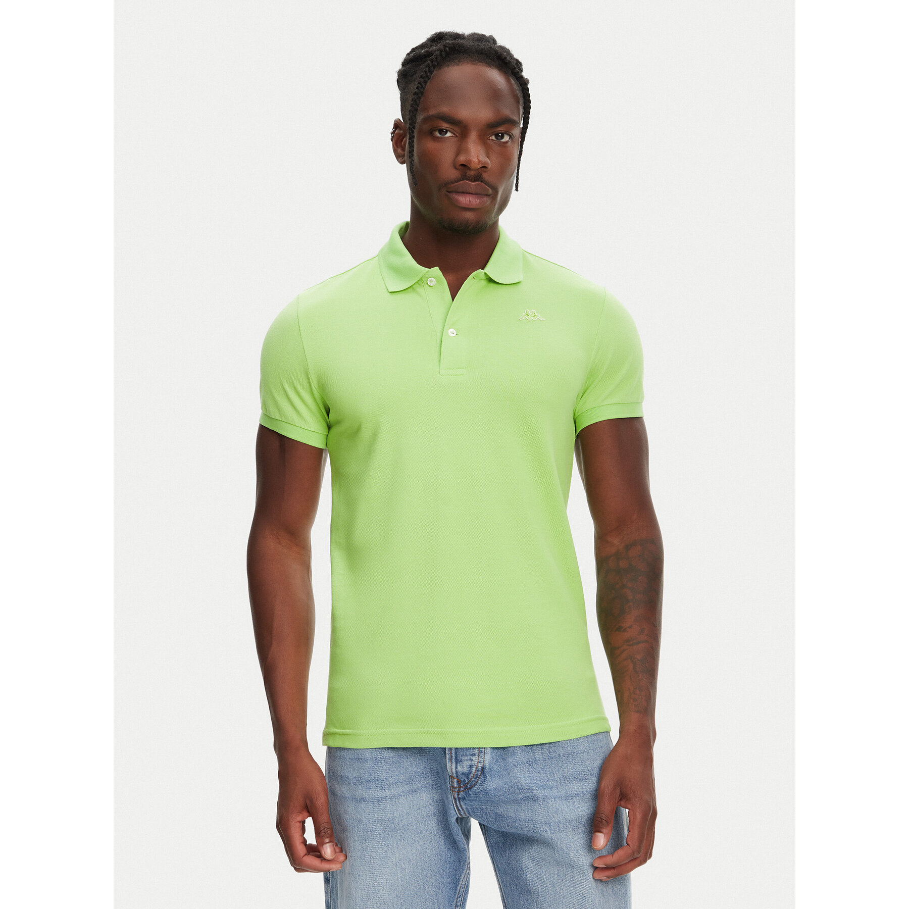 Robe di Kappa Polo William 6006170 Zielony Slim Fit