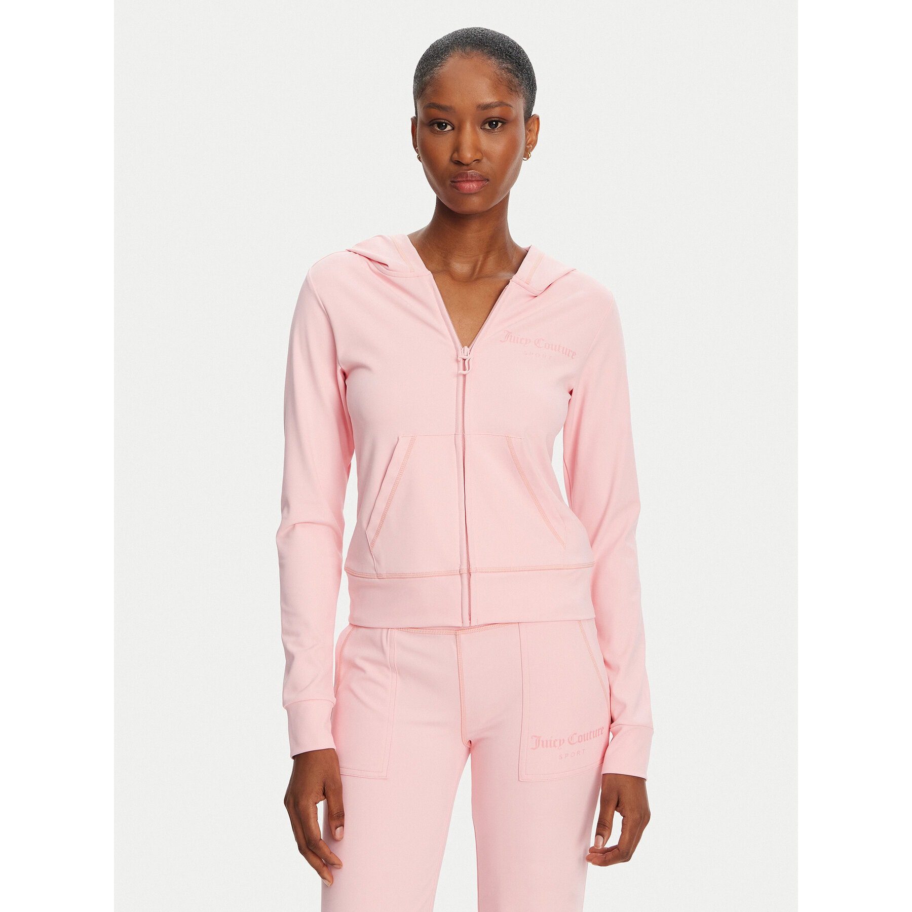 Juicy Couture Bluza Active JCSAS125401 Różowy Slim Fit