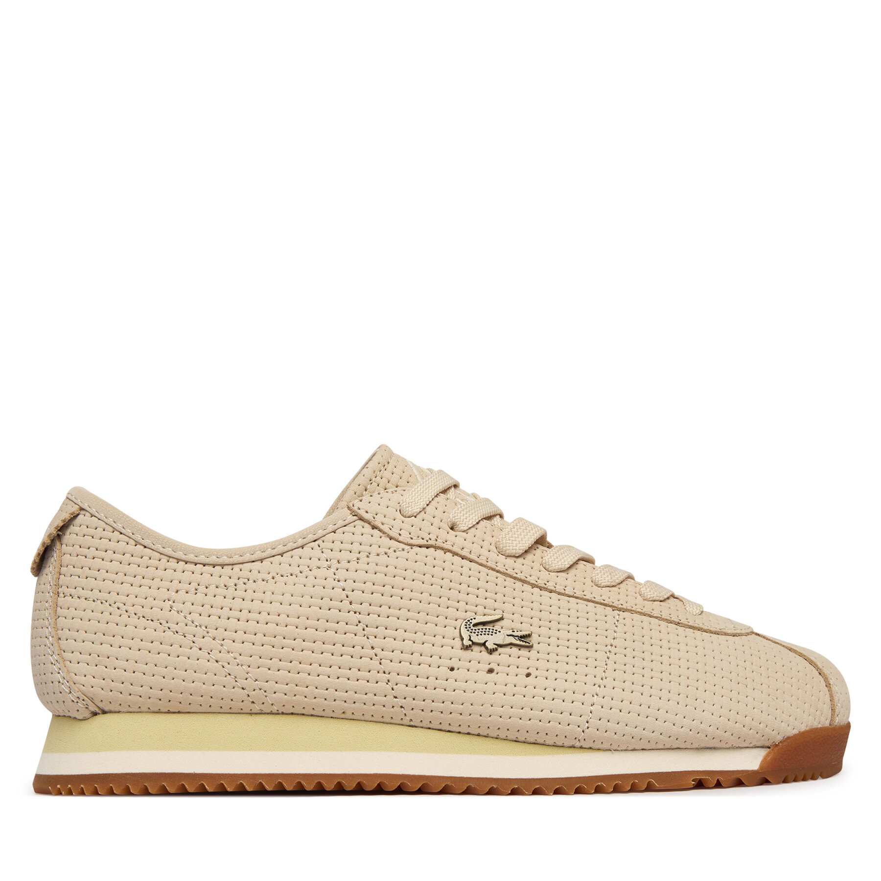 Lacoste Sneakersy Club-Low 51SFA0022 Beżowy