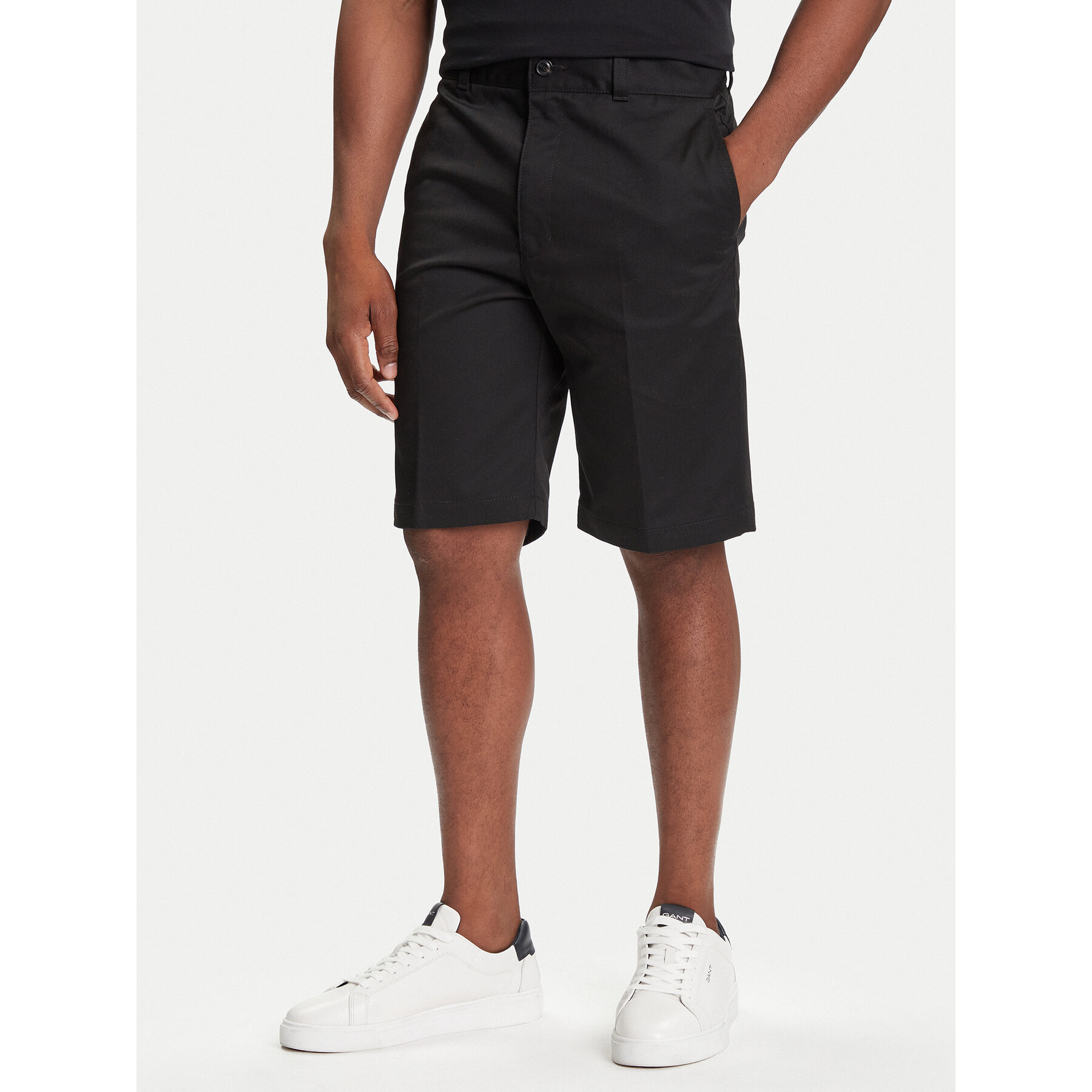 HUGO Szorty materiałowe Darik241 50505857 Czarny Regular Fit