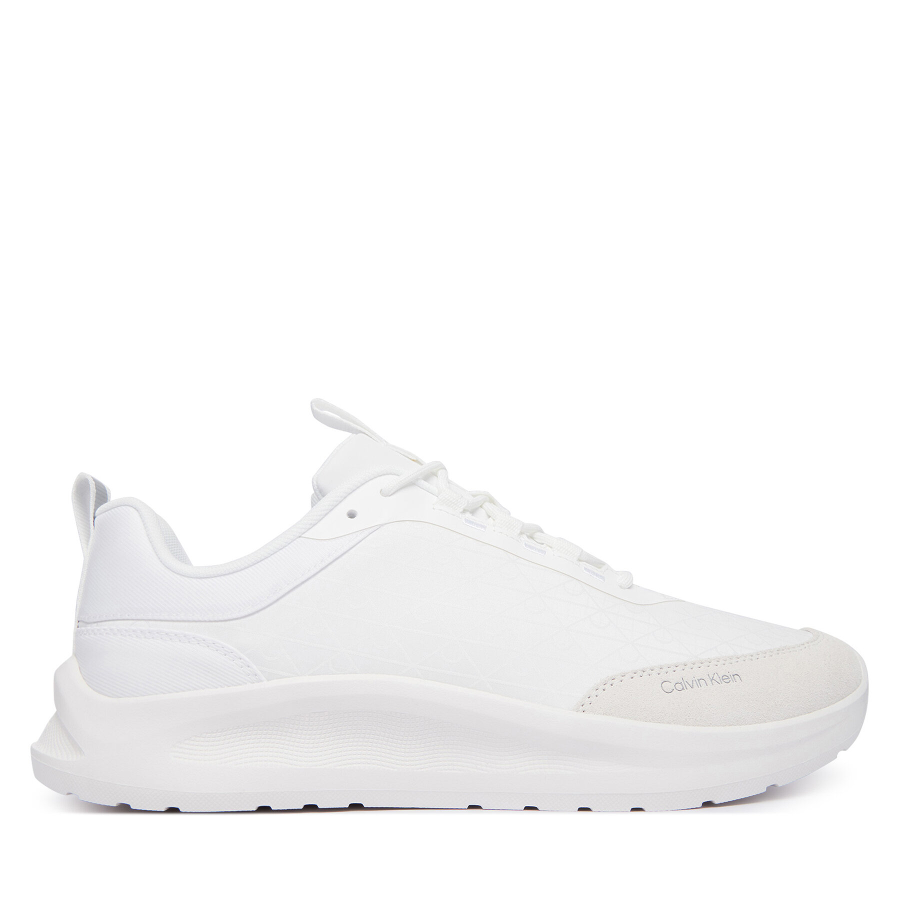 Calvin Klein Sneakersy Light Eva Runn Laceup Aop HM0HM02343 Biały