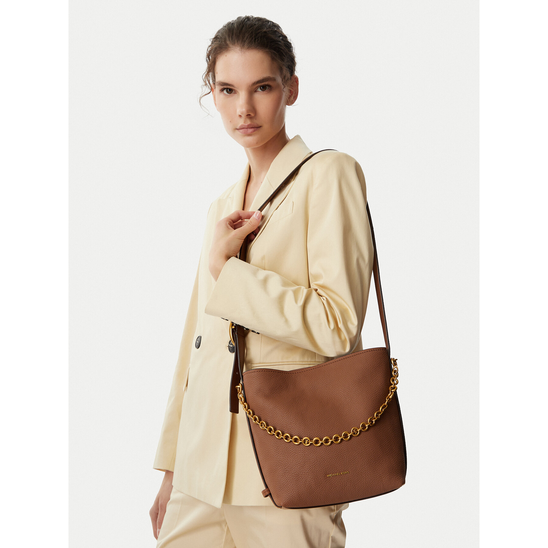 MICHAEL Michael Kors Torebka 30T6AUEM5L Brązowy