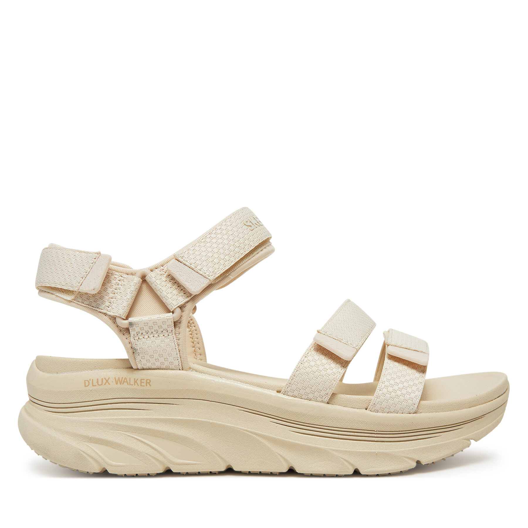 Skechers Sandały D'Lux Walker-Going-Out Vibes 119828/NAT Beżowy