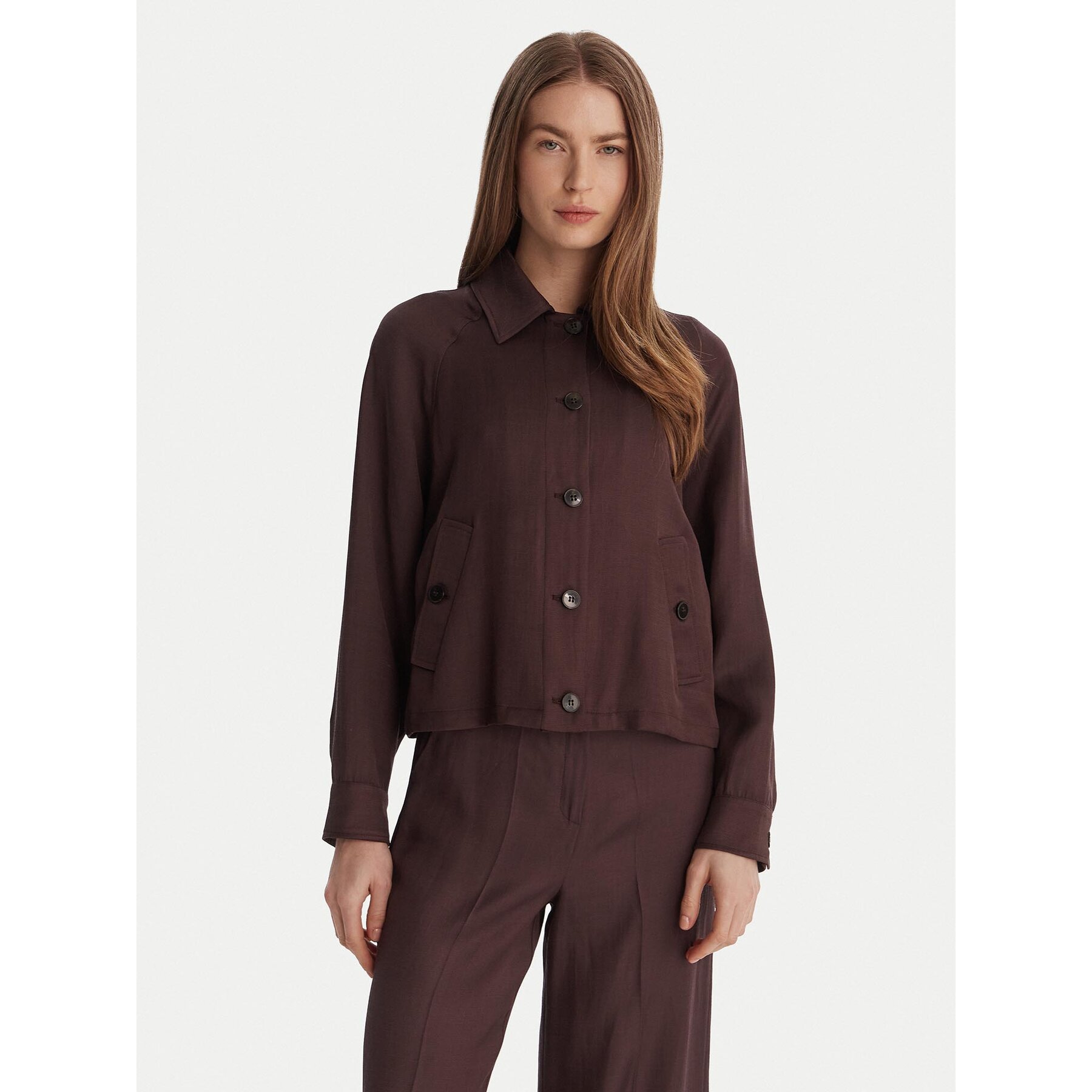 Marella Koszula Baia1 2615191051 Brązowy Regular Fit