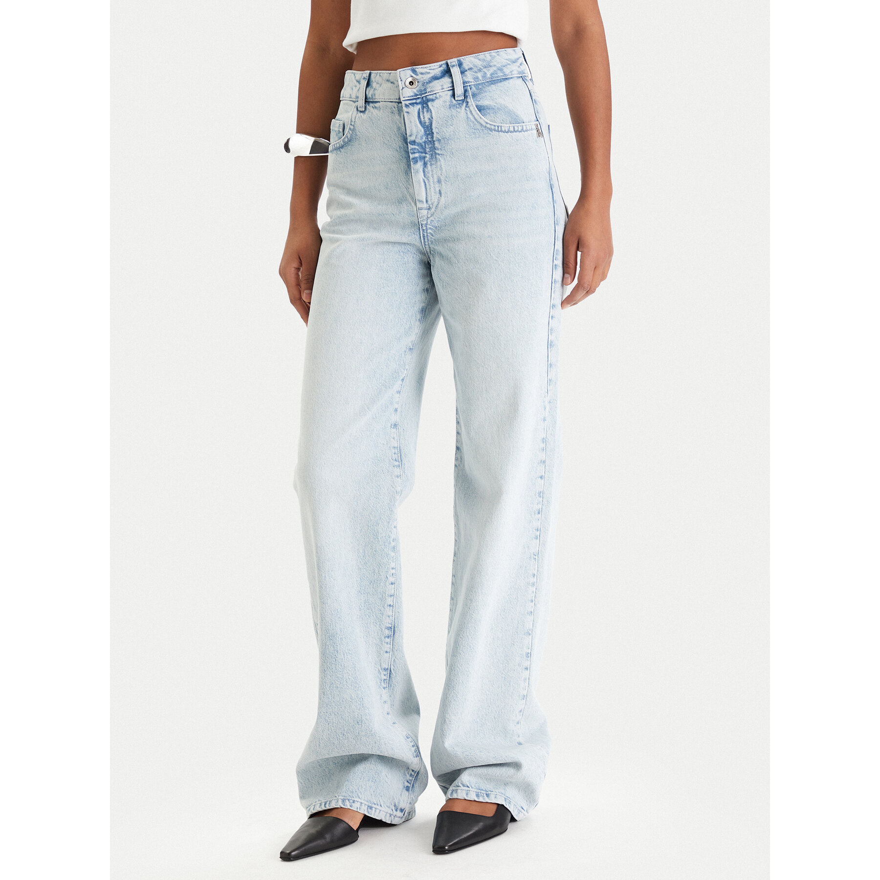Patrizia Pepe Jeansy 8P0487/D1WZB-CB01 Niebieski Regular Fit