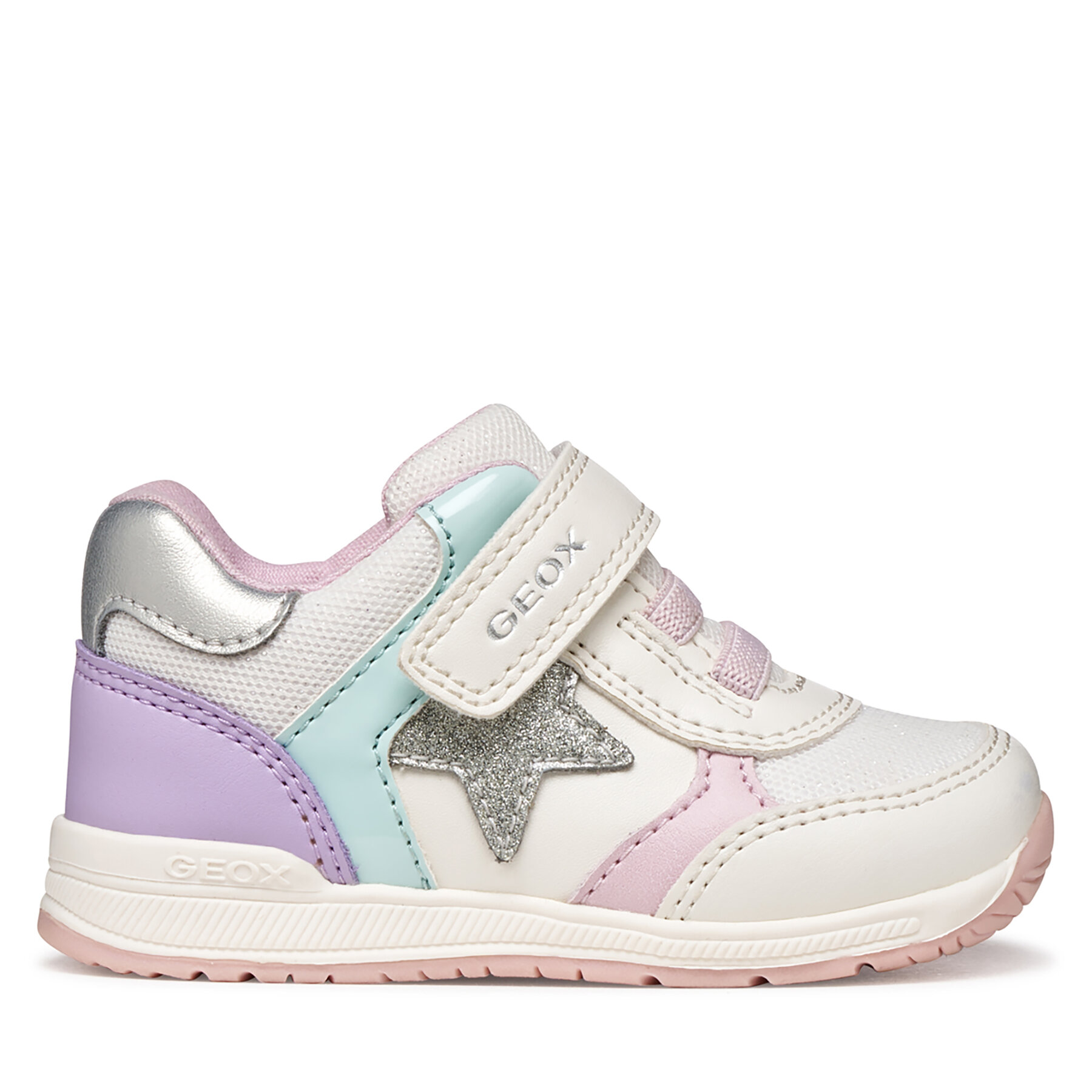 Geox Sneakersy B Rishon Girl B560LA 0BCEW C1022 Biały