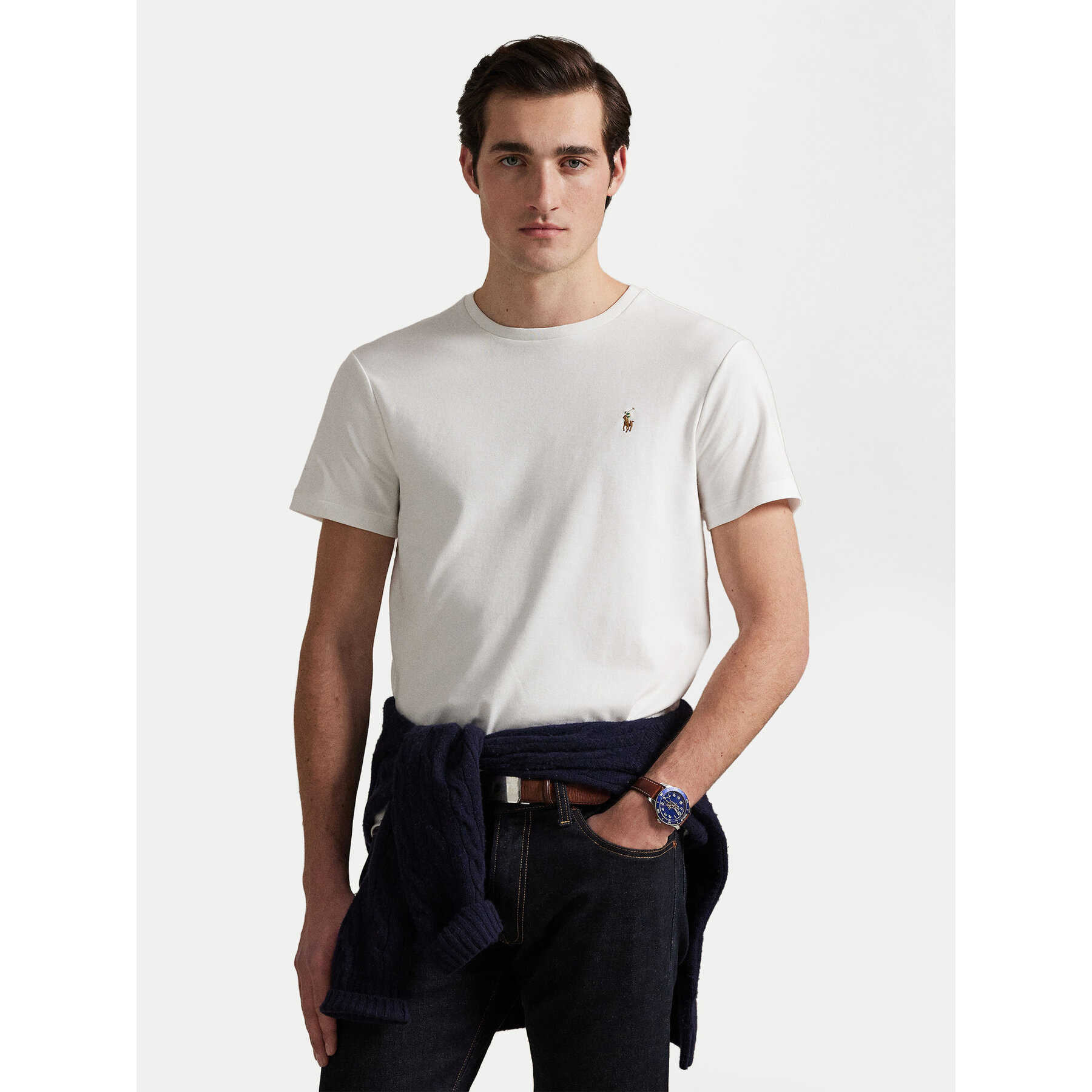 Polo Ralph Lauren T-Shirt 710740727 Biały Slim Fit