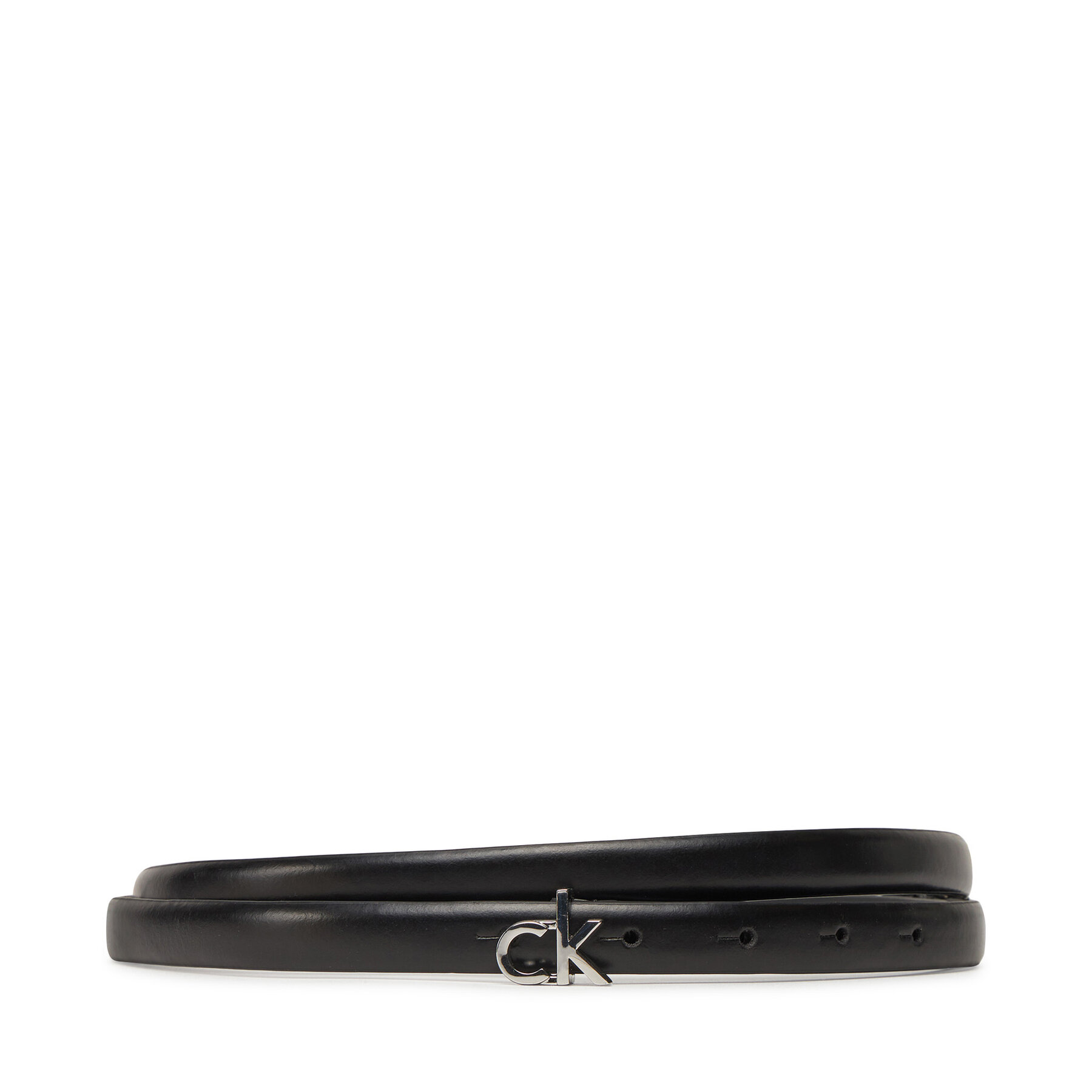 Calvin Klein Pasek Damski Ck Buckle Skinny Belt 1.5 K60K612932 Czarny