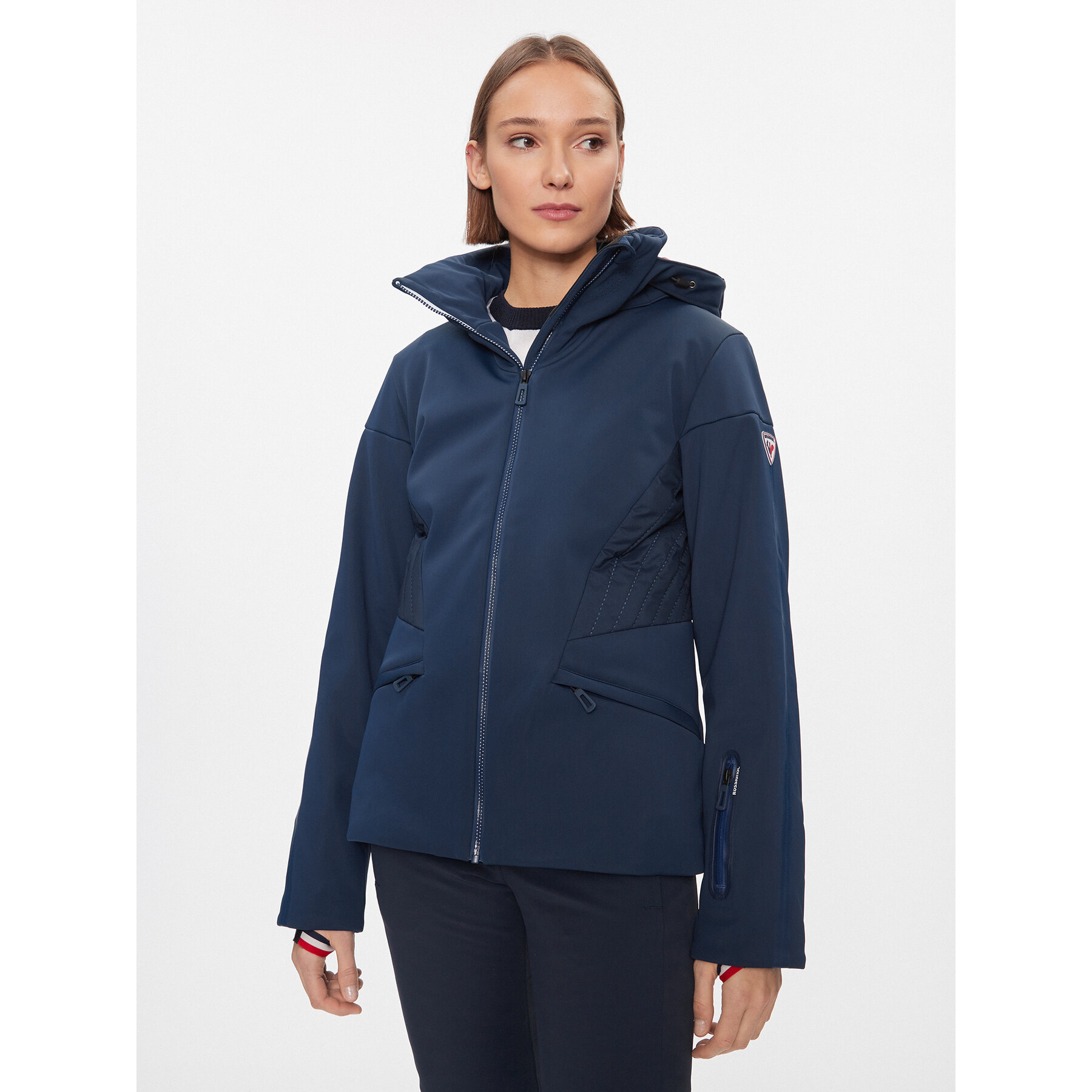 Rossignol Kurtka narciarska W Softshell Flat Jkt RLLWJ15 Granatowy Regular Fit