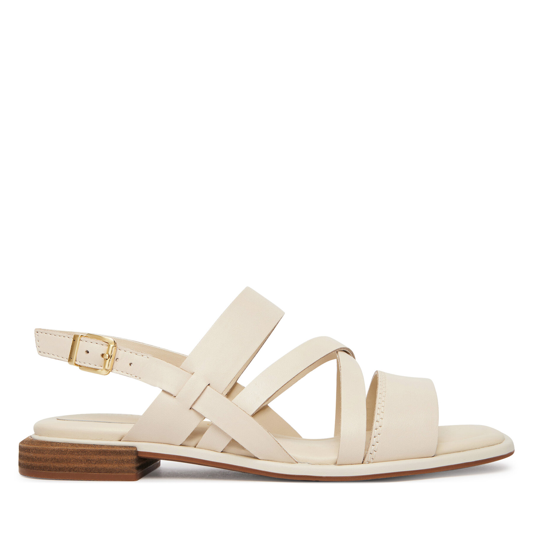 Clarks Sandały Ariany Strap 26186578 Écru