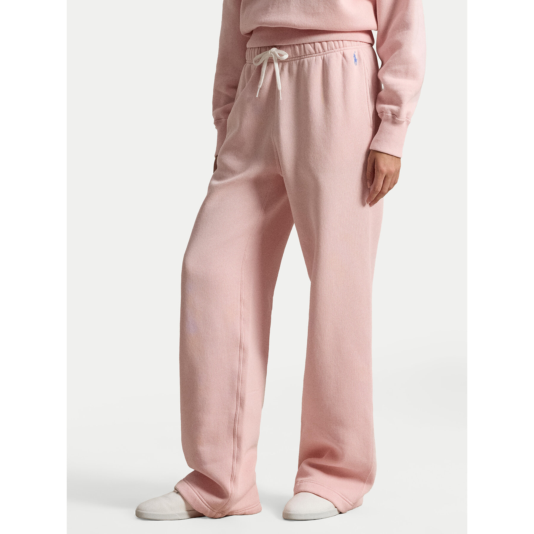Polo Ralph Lauren Spodnie dresowe 211977959504 Różowy Wide Leg
