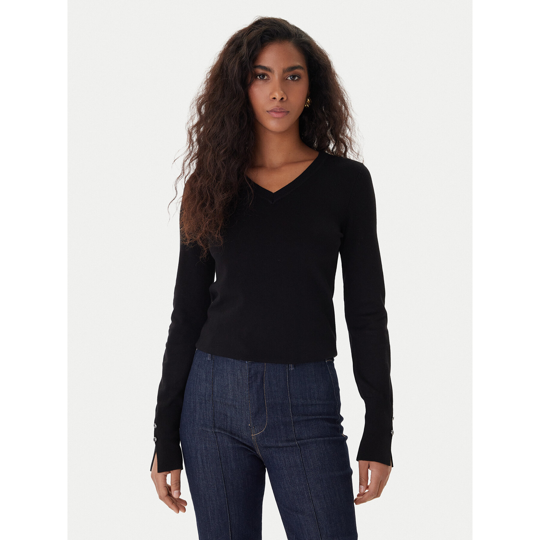 Guess Sweter W2YR31 Z2V62 Czarny Regular Fit