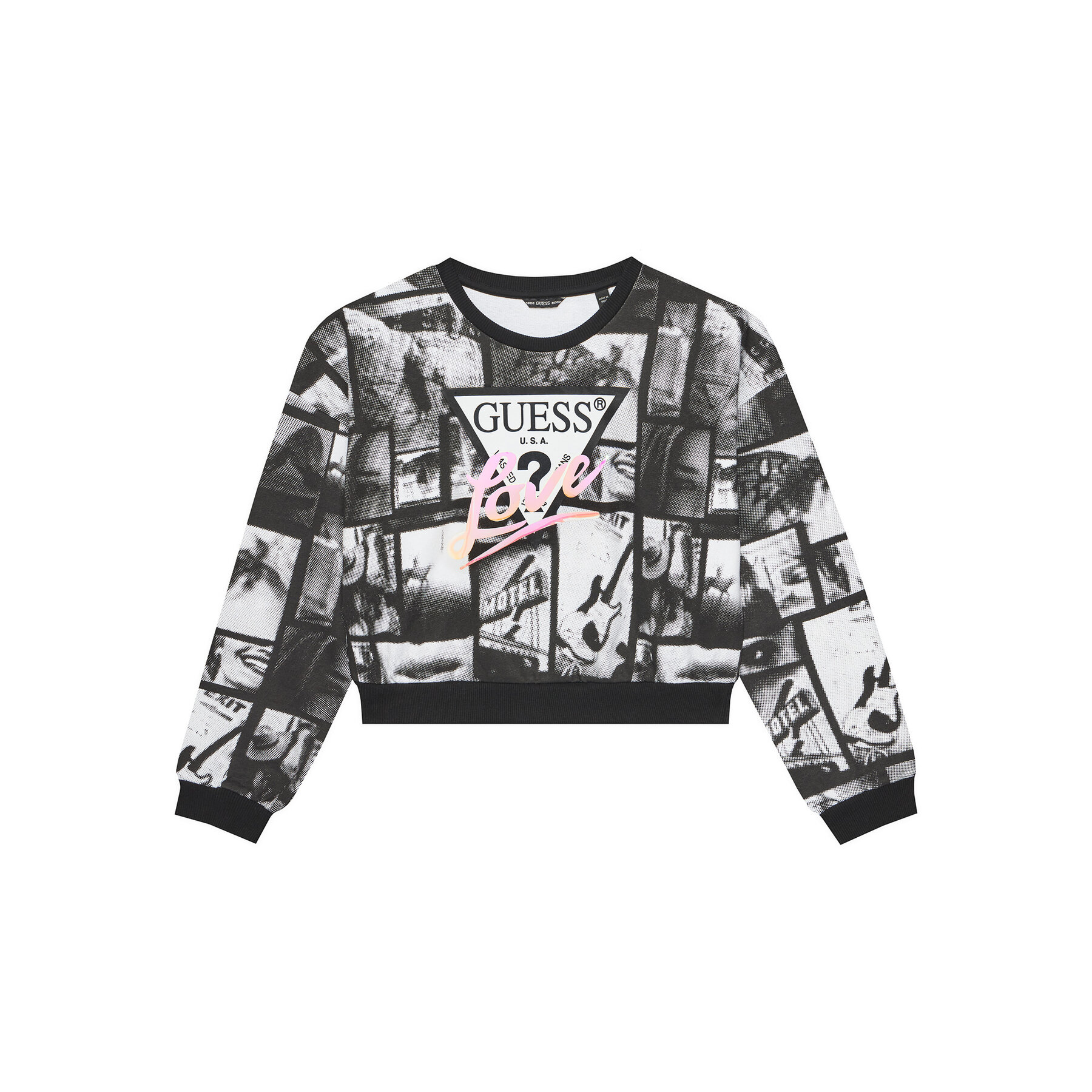 Guess Bluza J5YQ03 KA6R4 Czarny Oversize