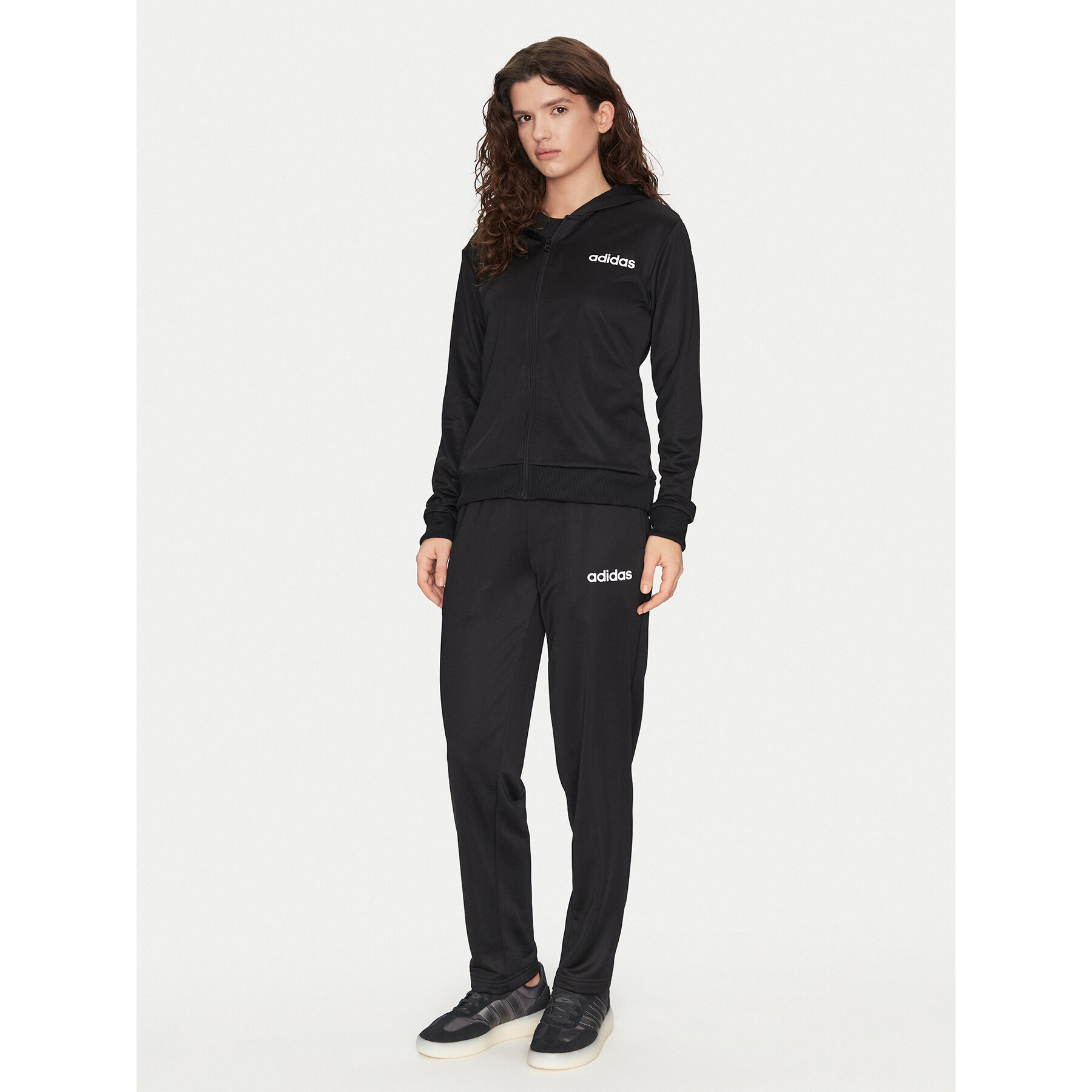 adidas Dres Essentials Linear JD2695 Czarny Slim Fit