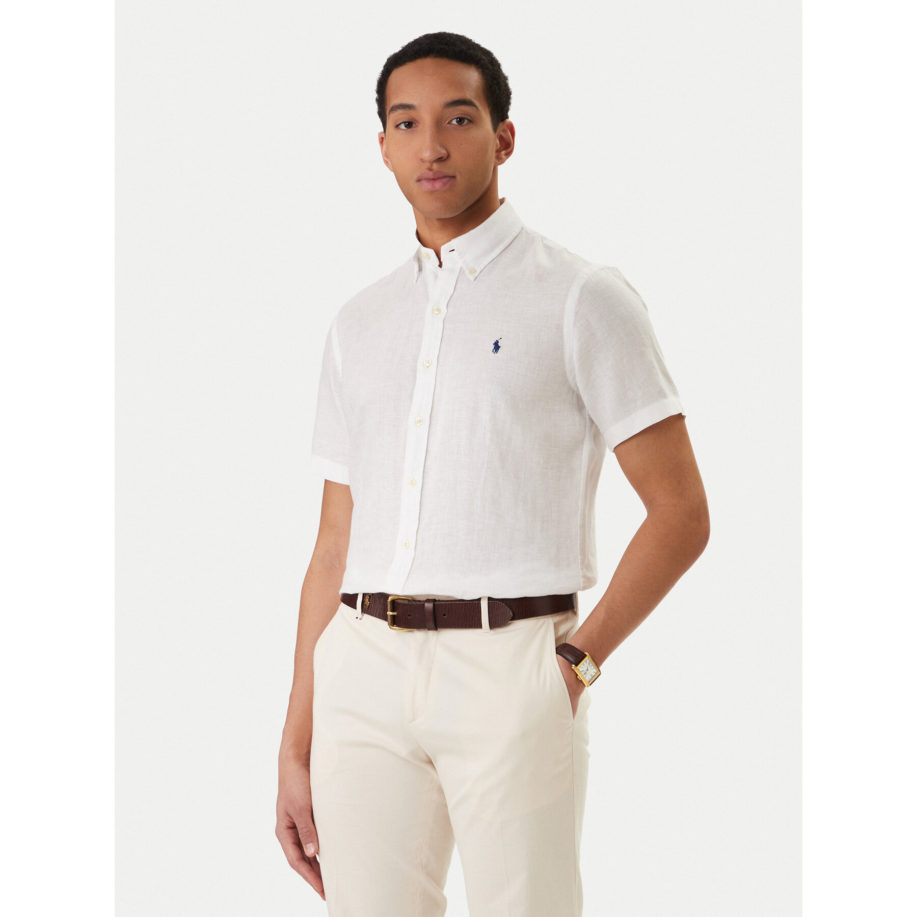 Polo Ralph Lauren Koszula 710968912500 Biały Custom Fit