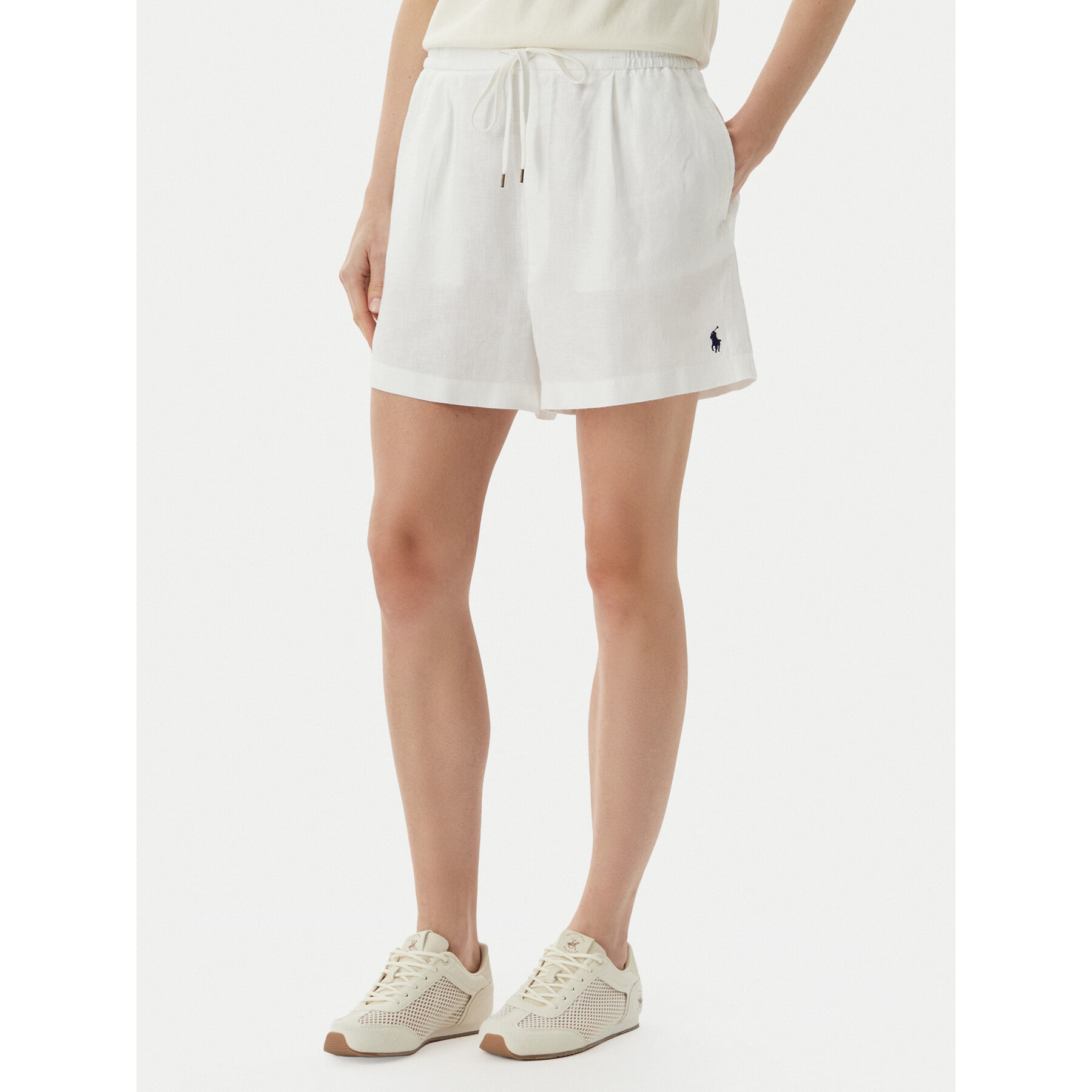 Polo Ralph Lauren Szorty materiałowe 211A12950002 Biały Relaxed Fit