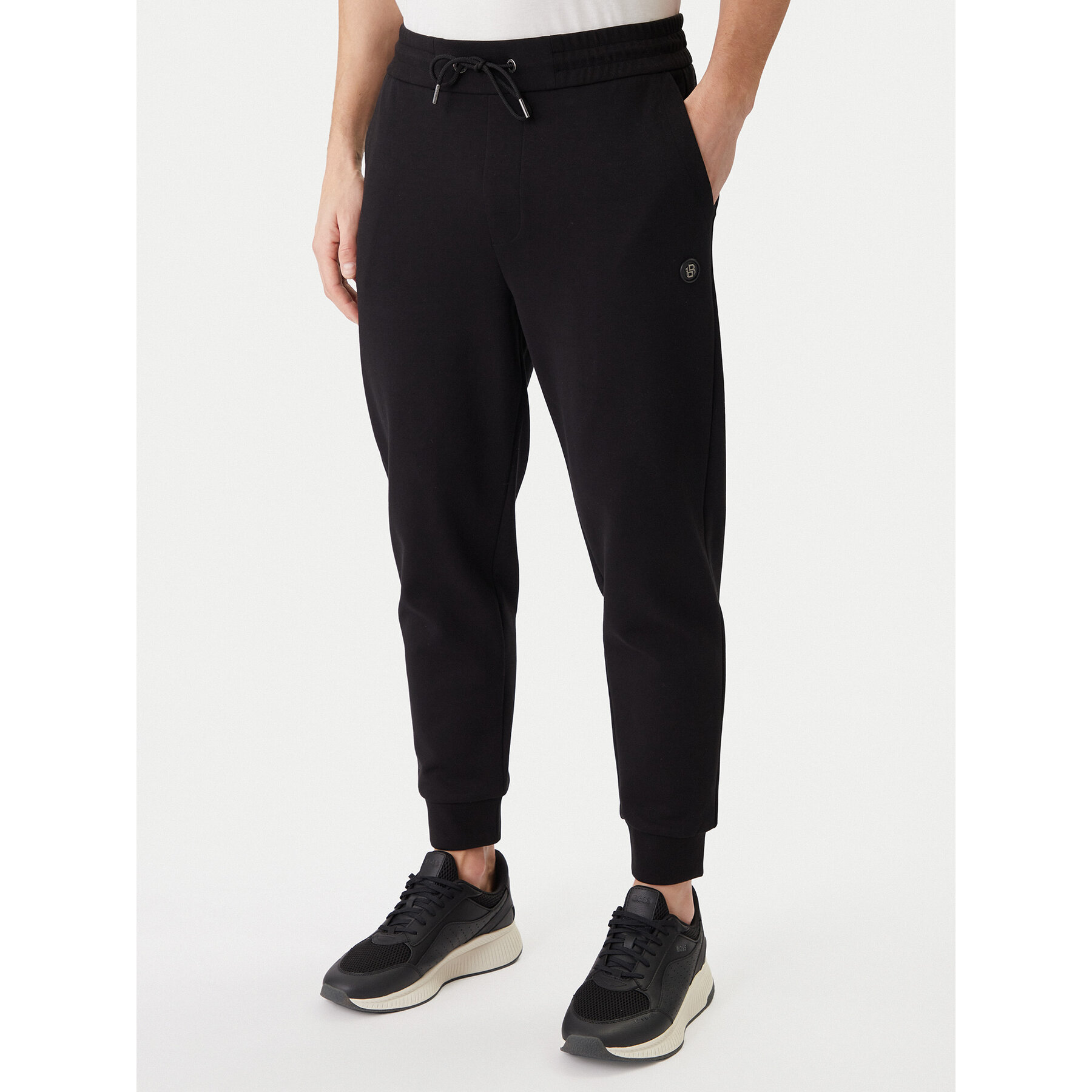 BOSS Spodnie dresowe 50555853 Czarny Regular Fit