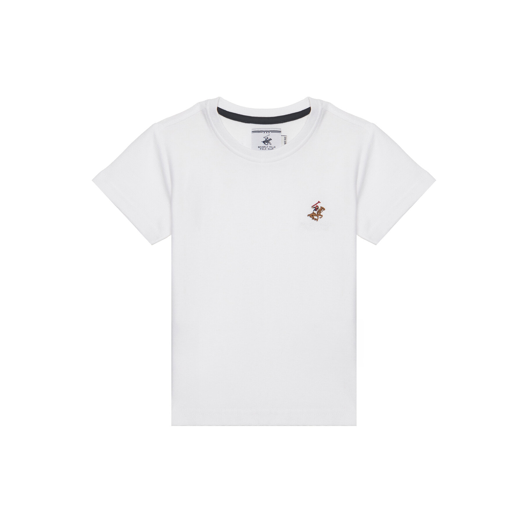 Beverly Hills Polo Club T-Shirt P-SS26B-TS0131 Biały Regular Fit