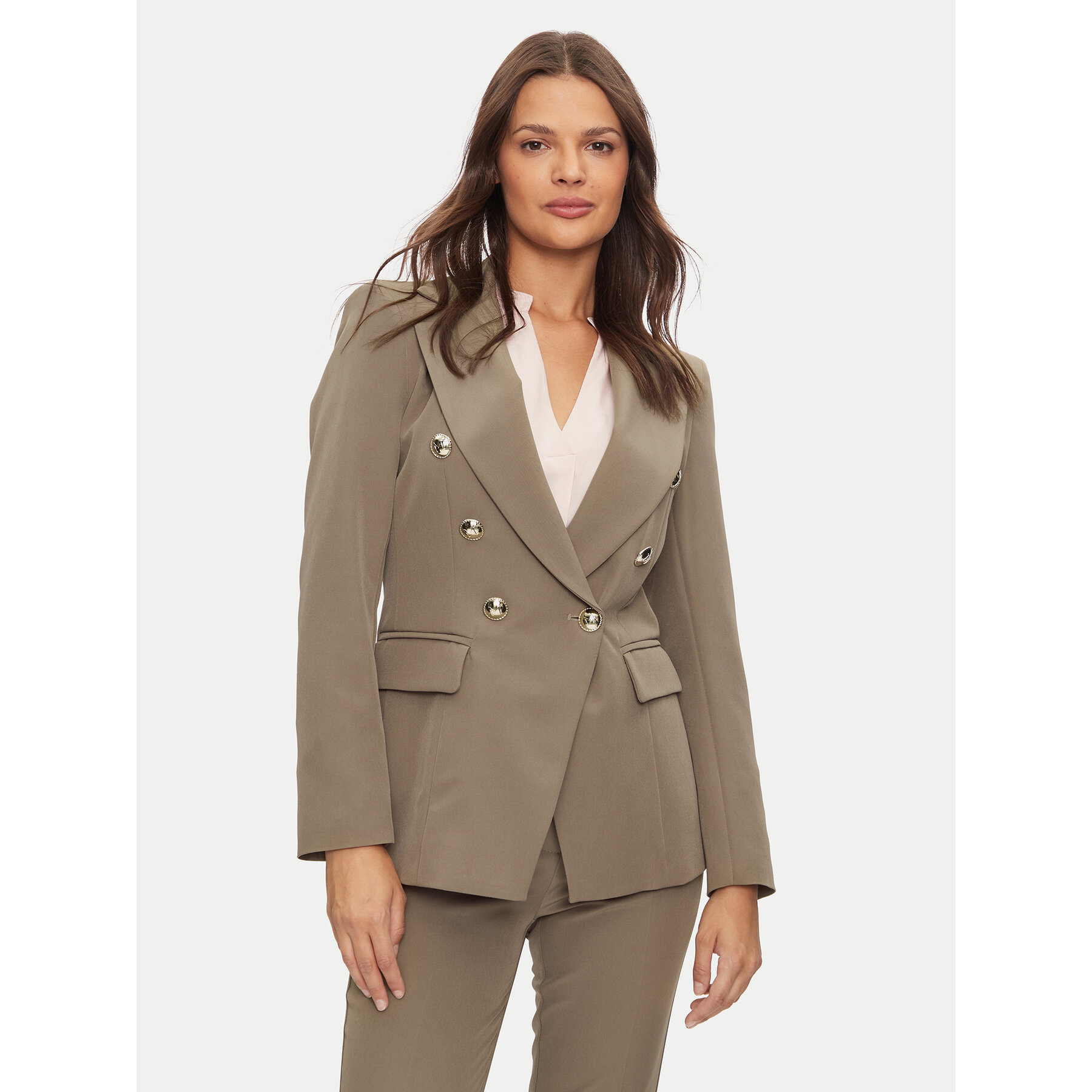 Maryley Marynarka 24IB139/43WO Brązowy Regular Fit
