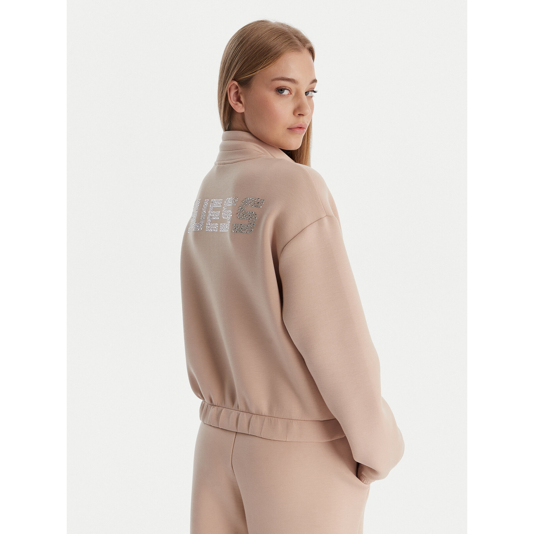 Guess Bluza 169845 Beżowy Classic Fit
