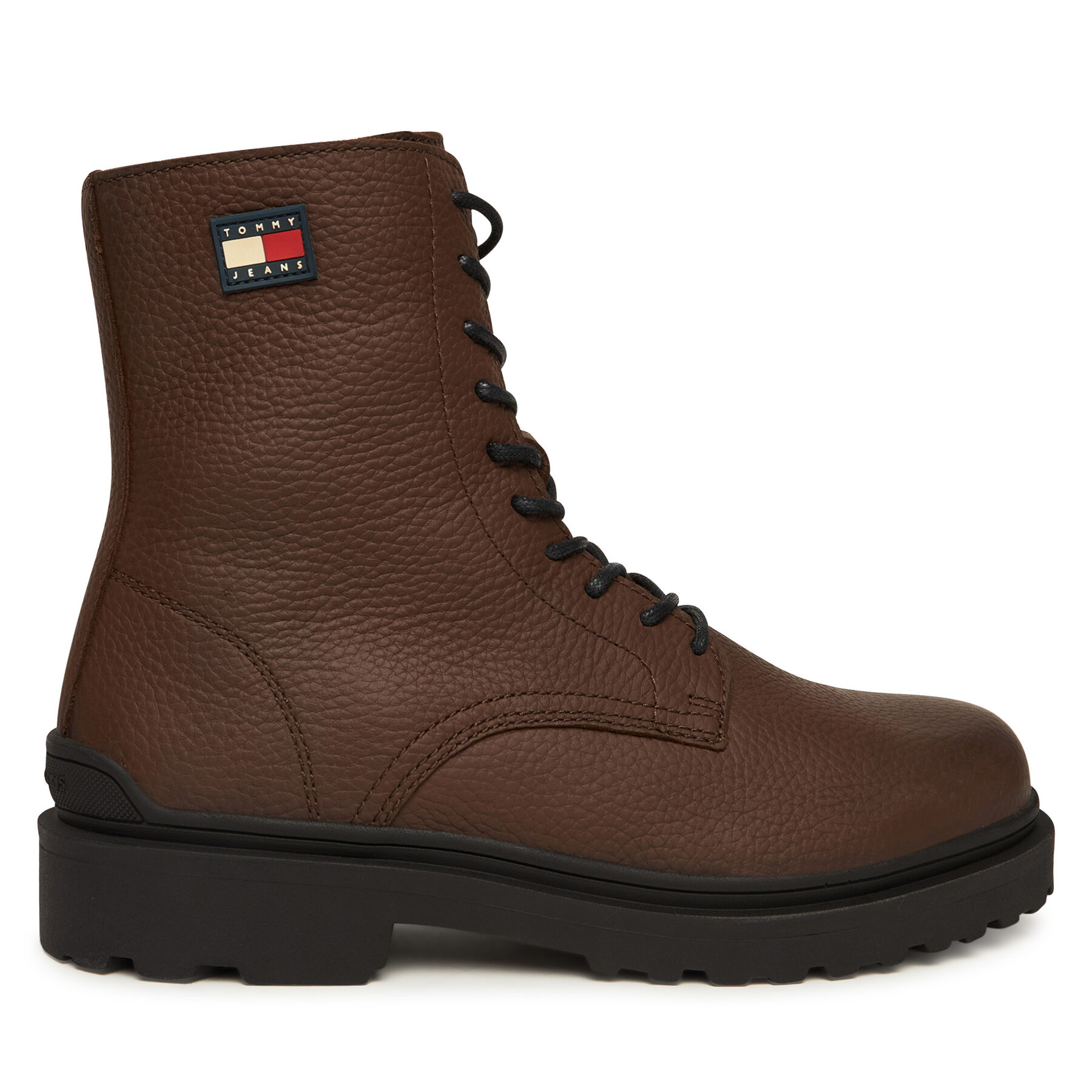Tommy Jeans Trzewiki Tjm Lace Up Tumbled High EM0EM01631 Brązowy