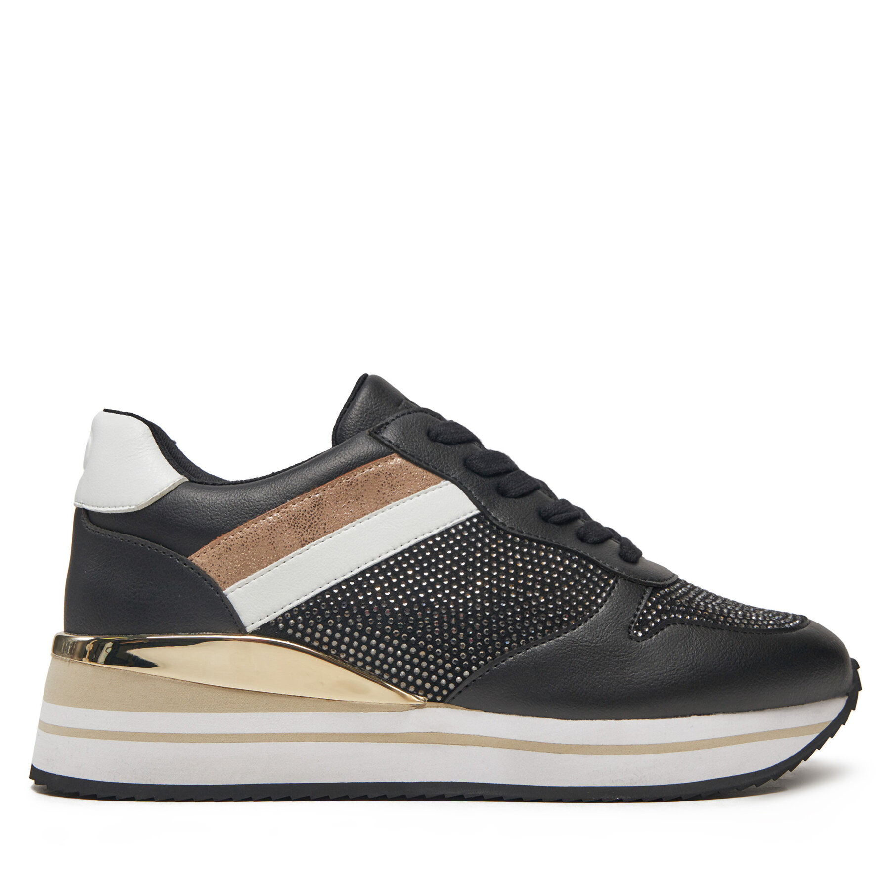 TWINSET Sneakersy 242TGT18A Czarny