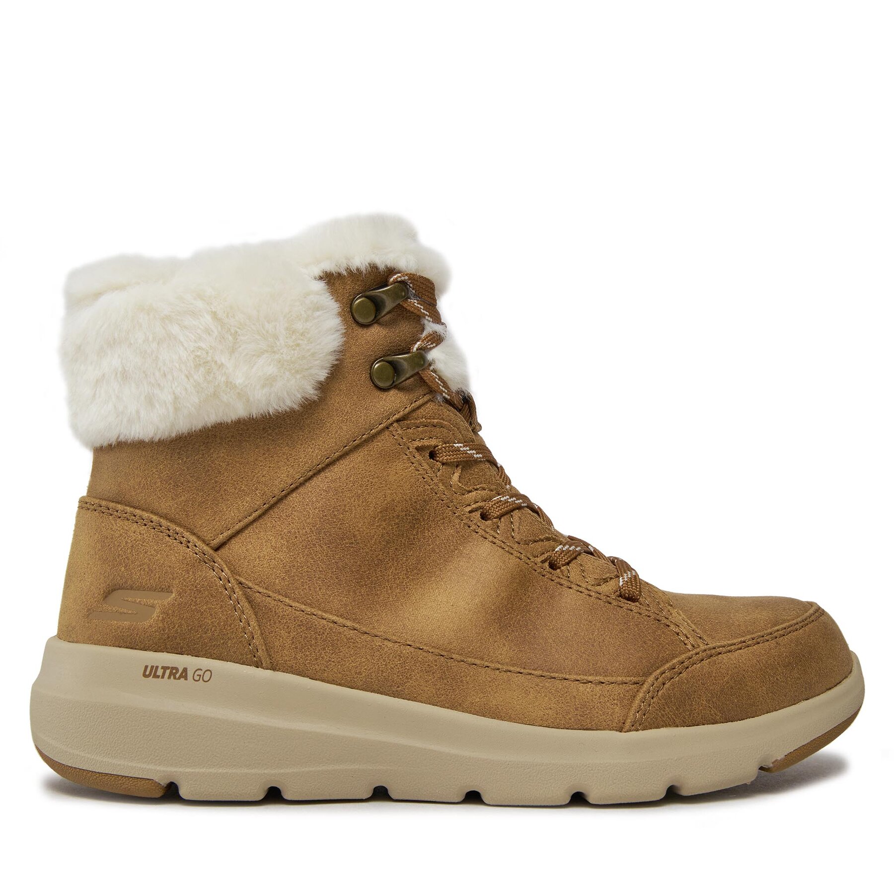 Skechers Trzewiki Glacial Ultra Cozyly 144178/CSNT Brązowy