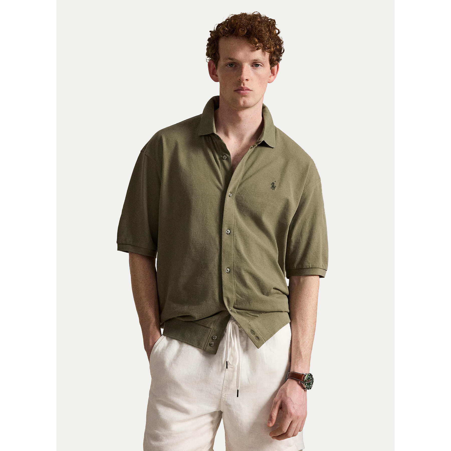 Polo Ralph Lauren Koszula 710B18514001 Zielony Regular Fit