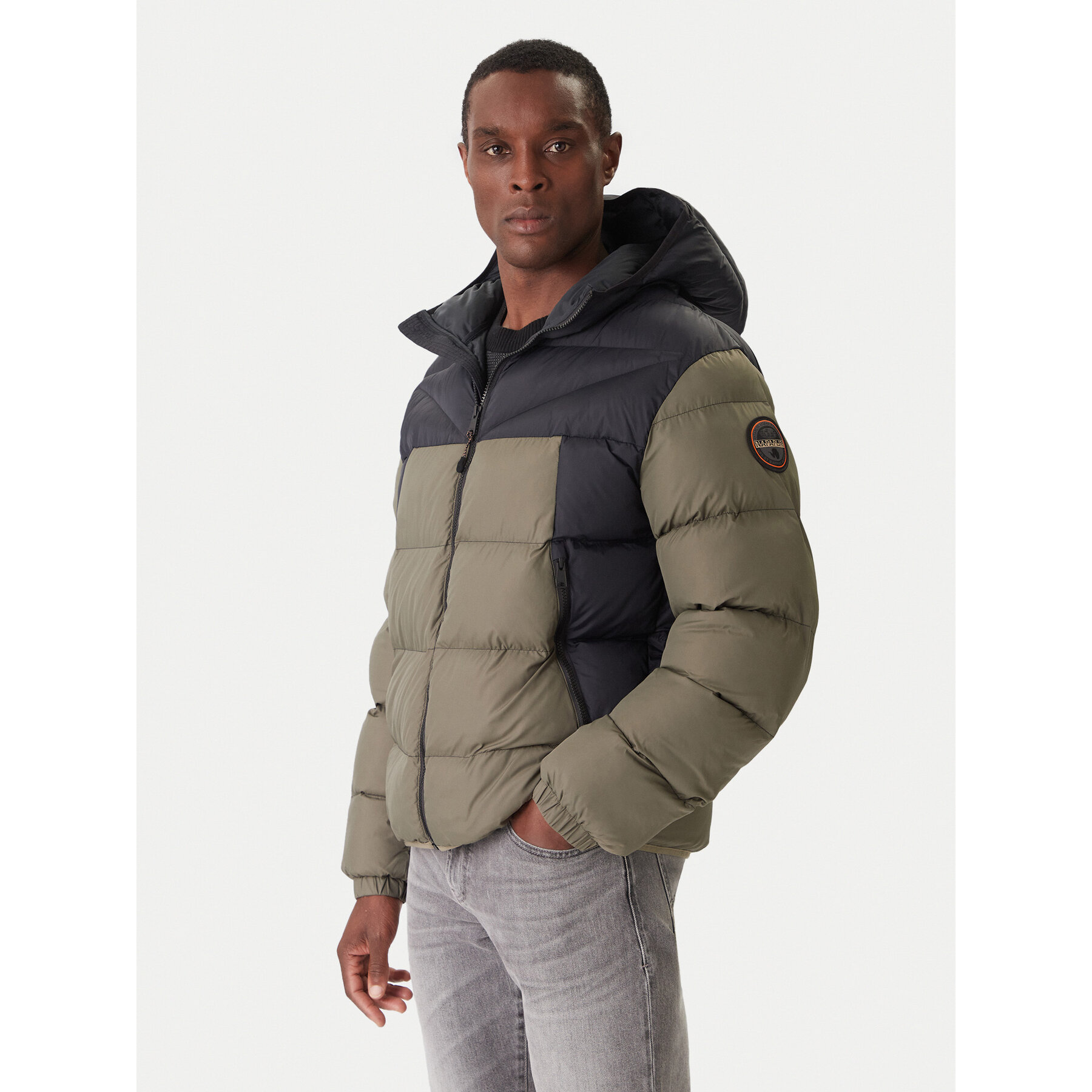 Napapijri Kurtka zimowa A-Molveno NP0A88V2 Zielony Regular Fit