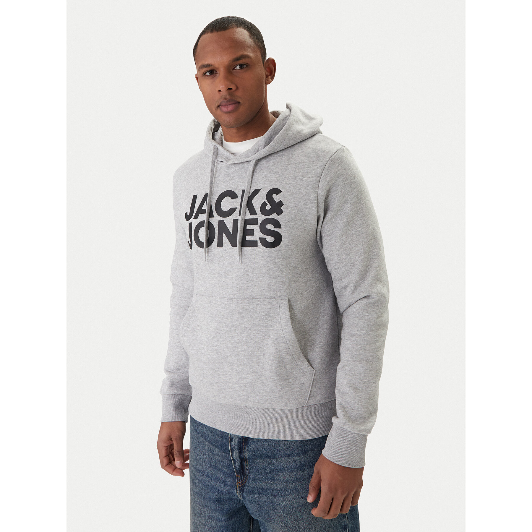 Jack & Jones Bluza Corp Logo 12152840 Szary Regular Fit
