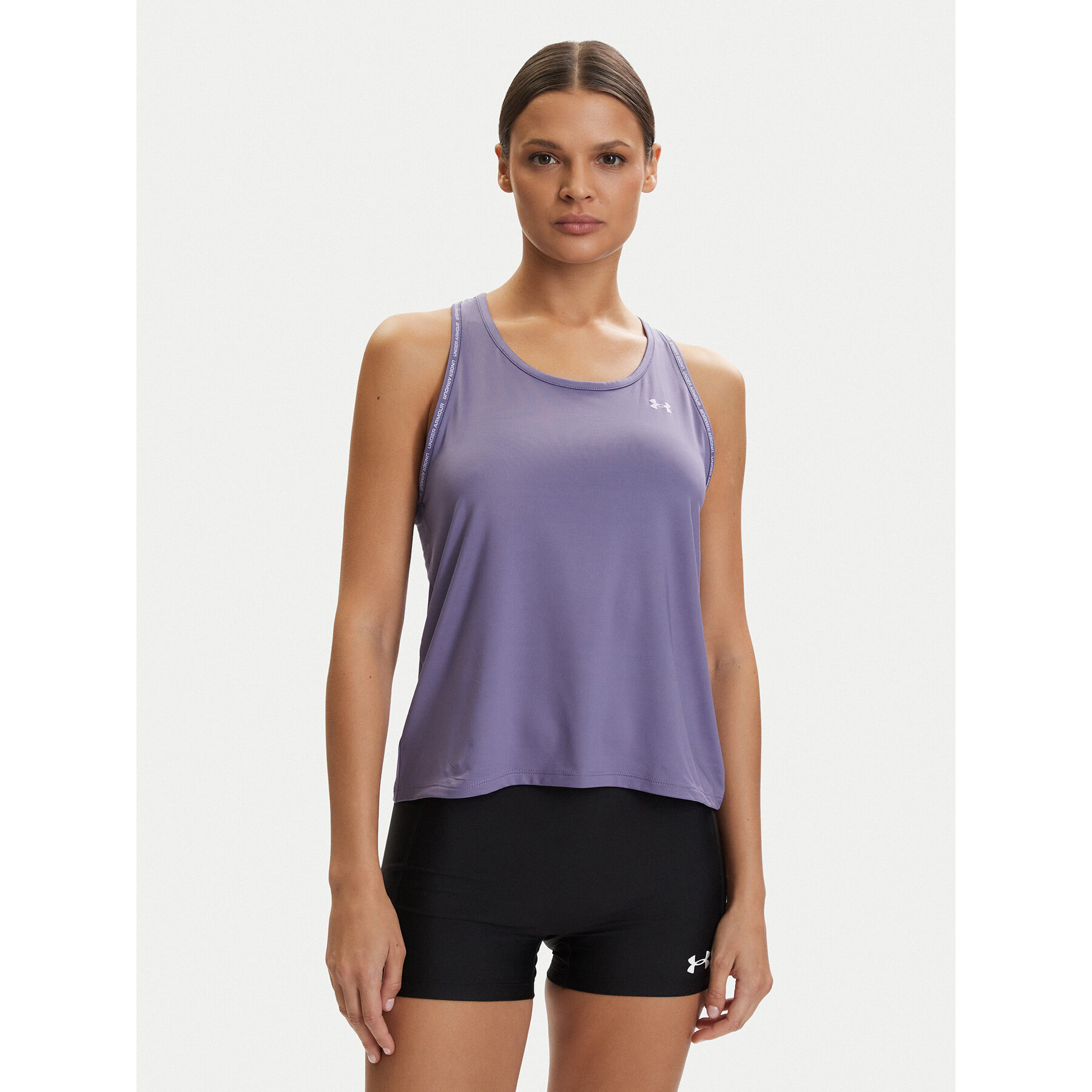Under Armour Top Tech Knockout 1389851 Fioletowy Regular Fit