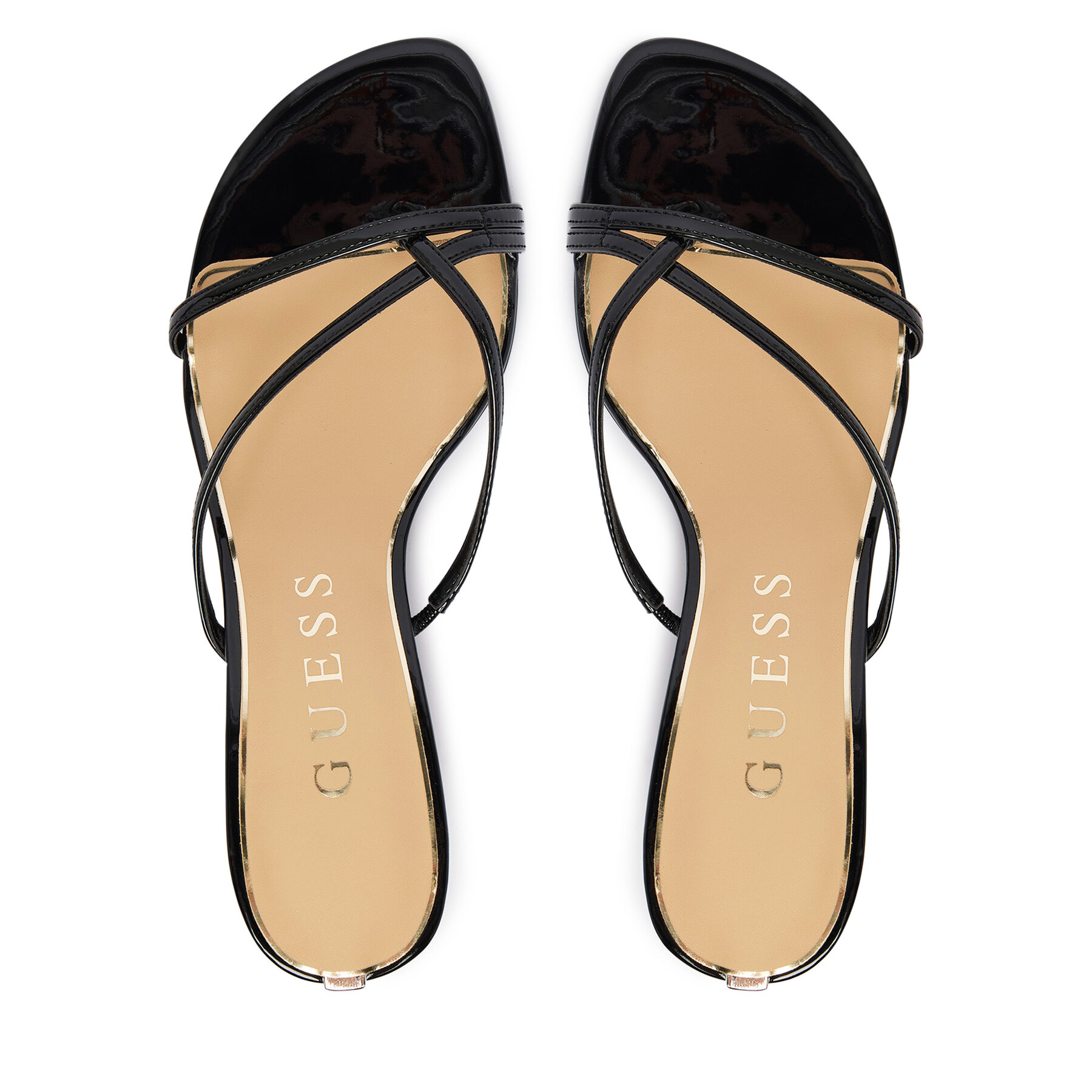 Guess Japonki FLJGZY PAF03 Czarny