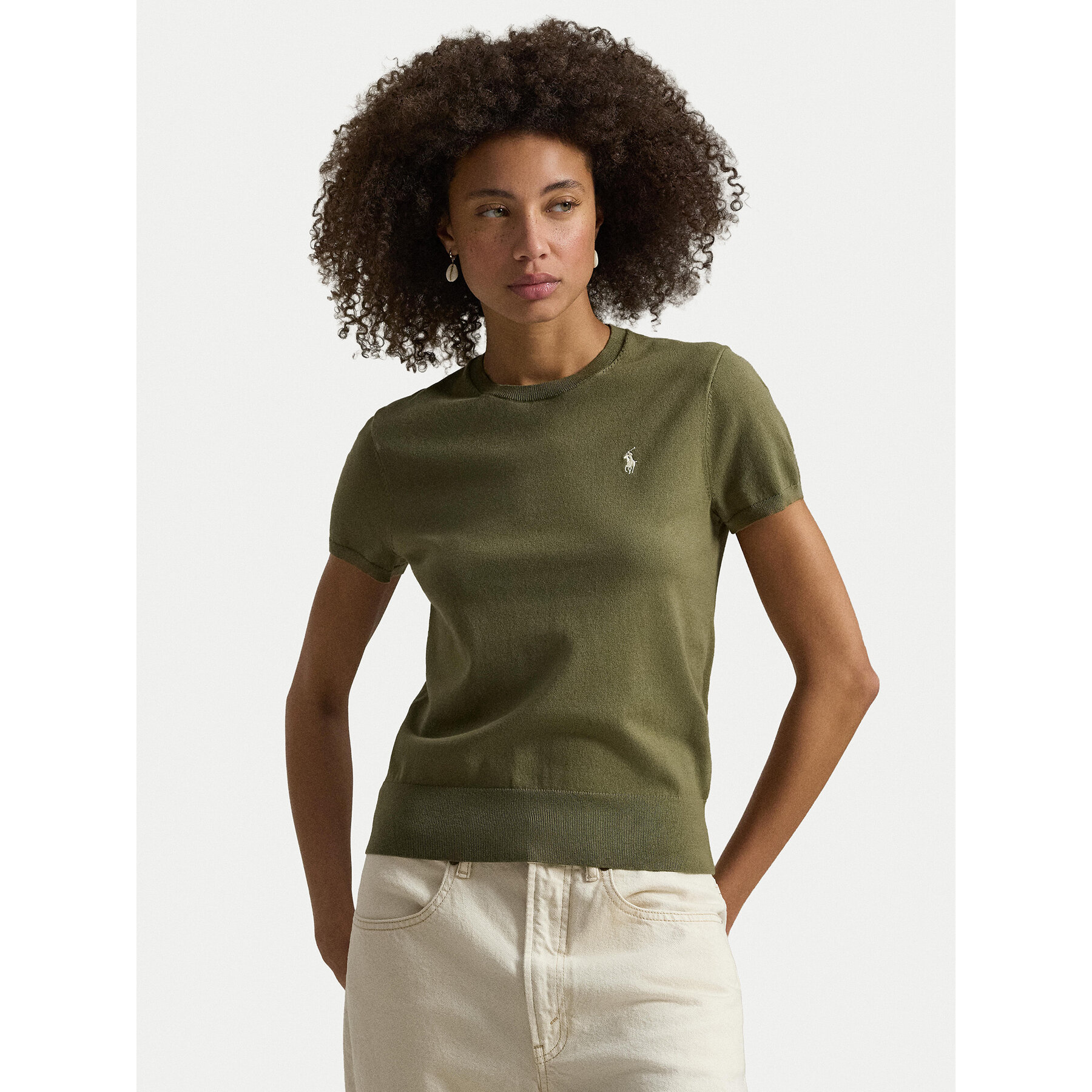 Polo Ralph Lauren T-Shirt 211971872501 Khaki Slim Fit