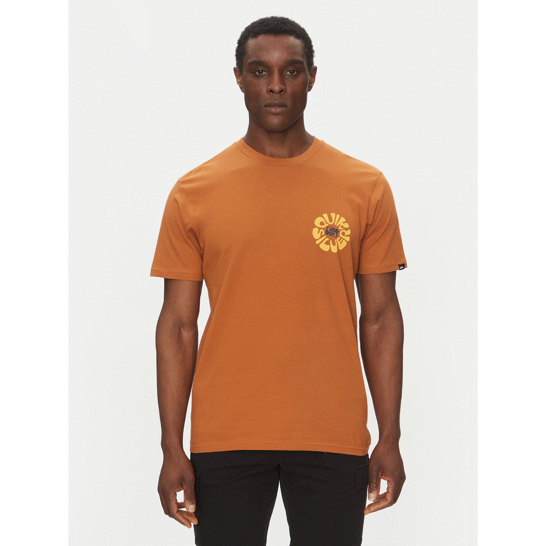 Quiksilver T-Shirt EQYZT08036 Brązowy Regular Fit