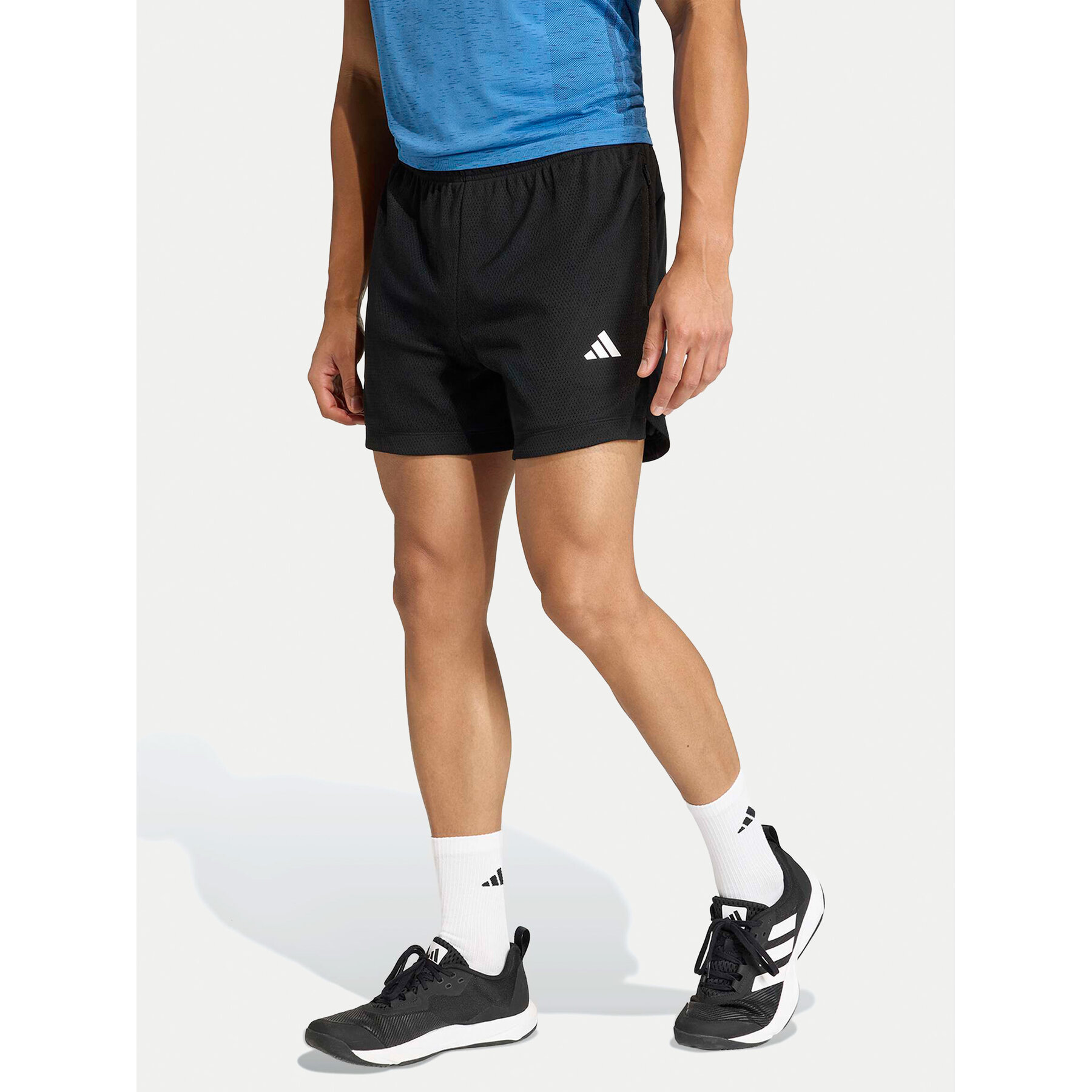 adidas Szorty sportowe D4T Power Essentials KD7729 Czarny Regular Fit