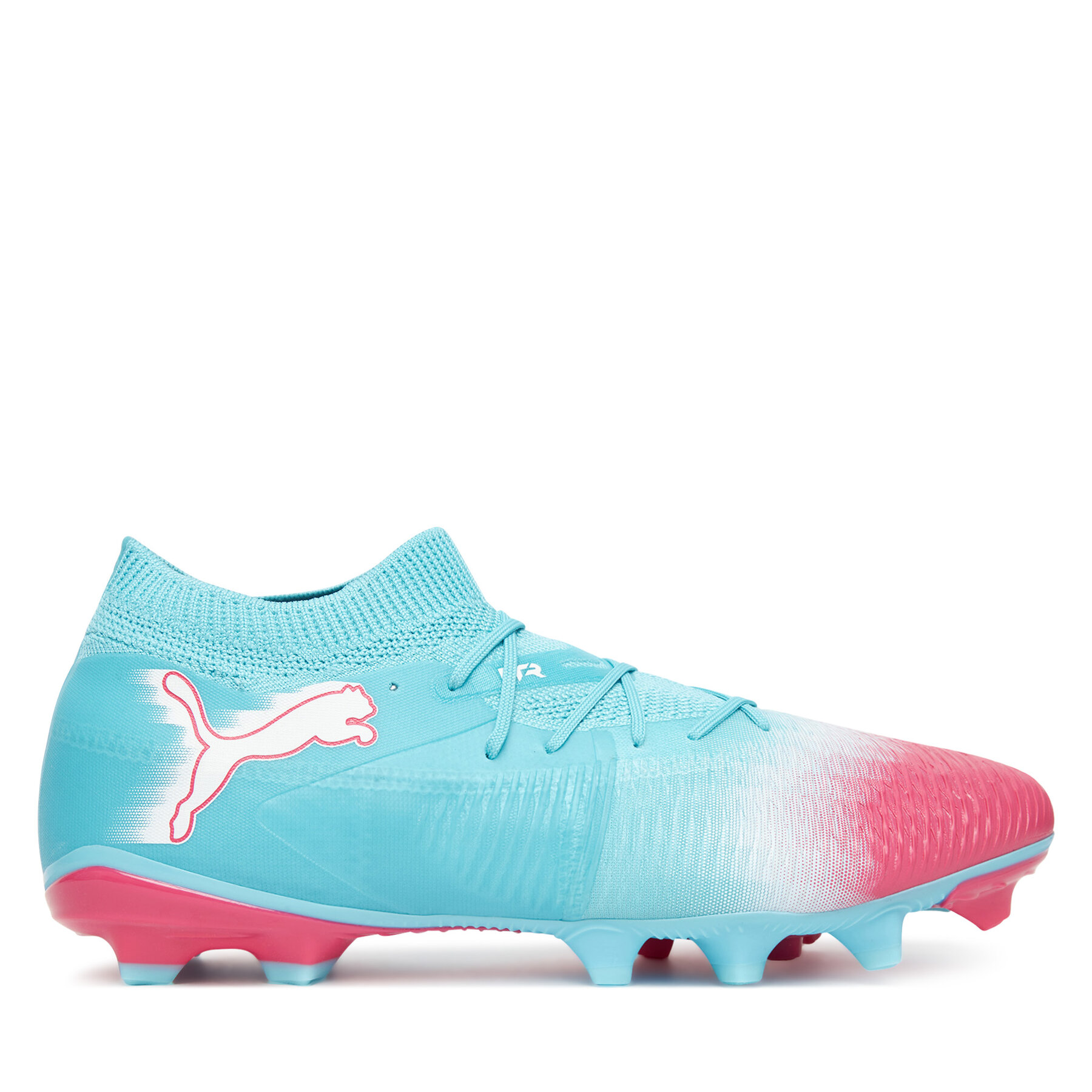 Puma Buty do piłki nożnej Future 8 Match Re-Charge Fg/Ag 108759 01 Błękitny