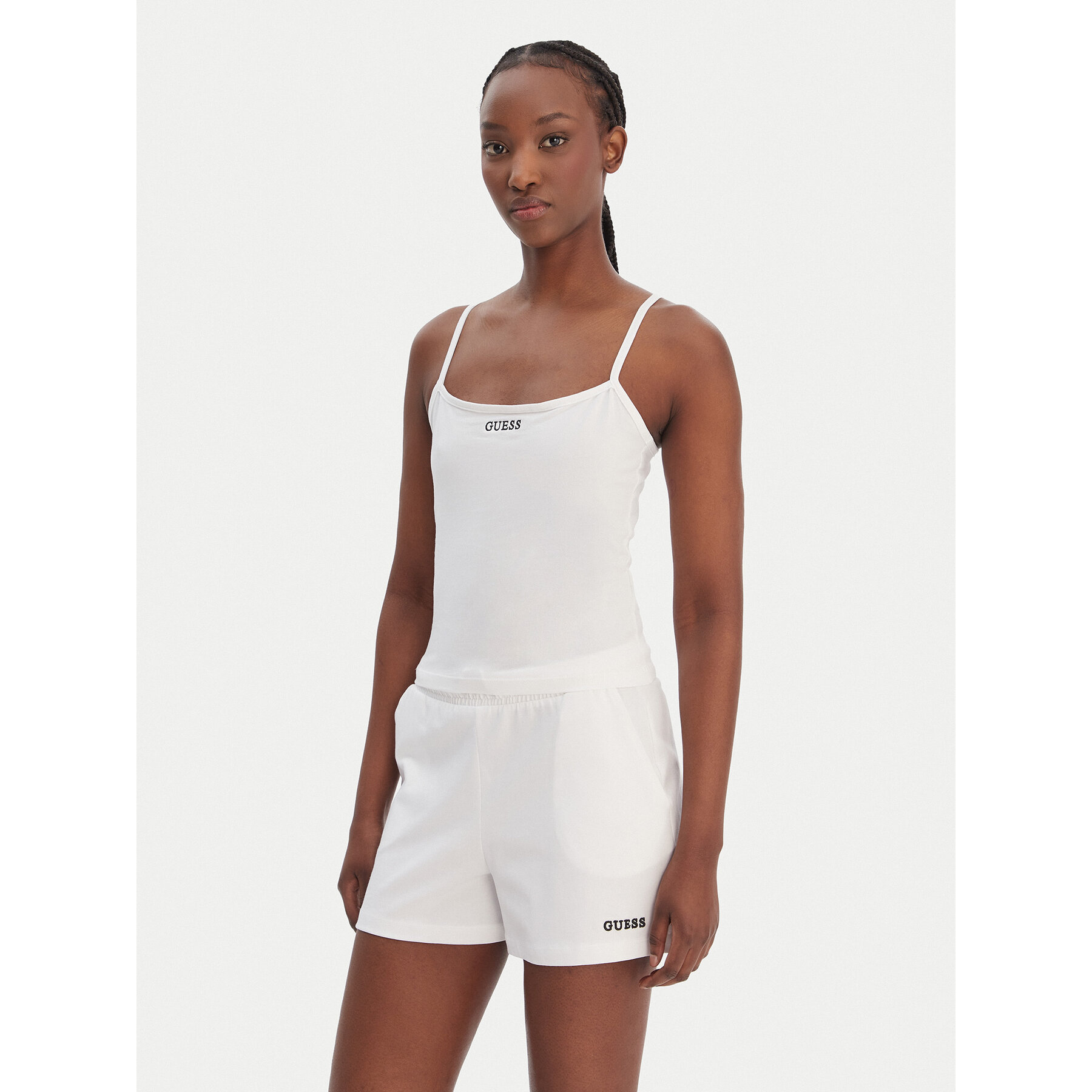 Guess Top E6GP02 J1314 Biały Regular Fit
