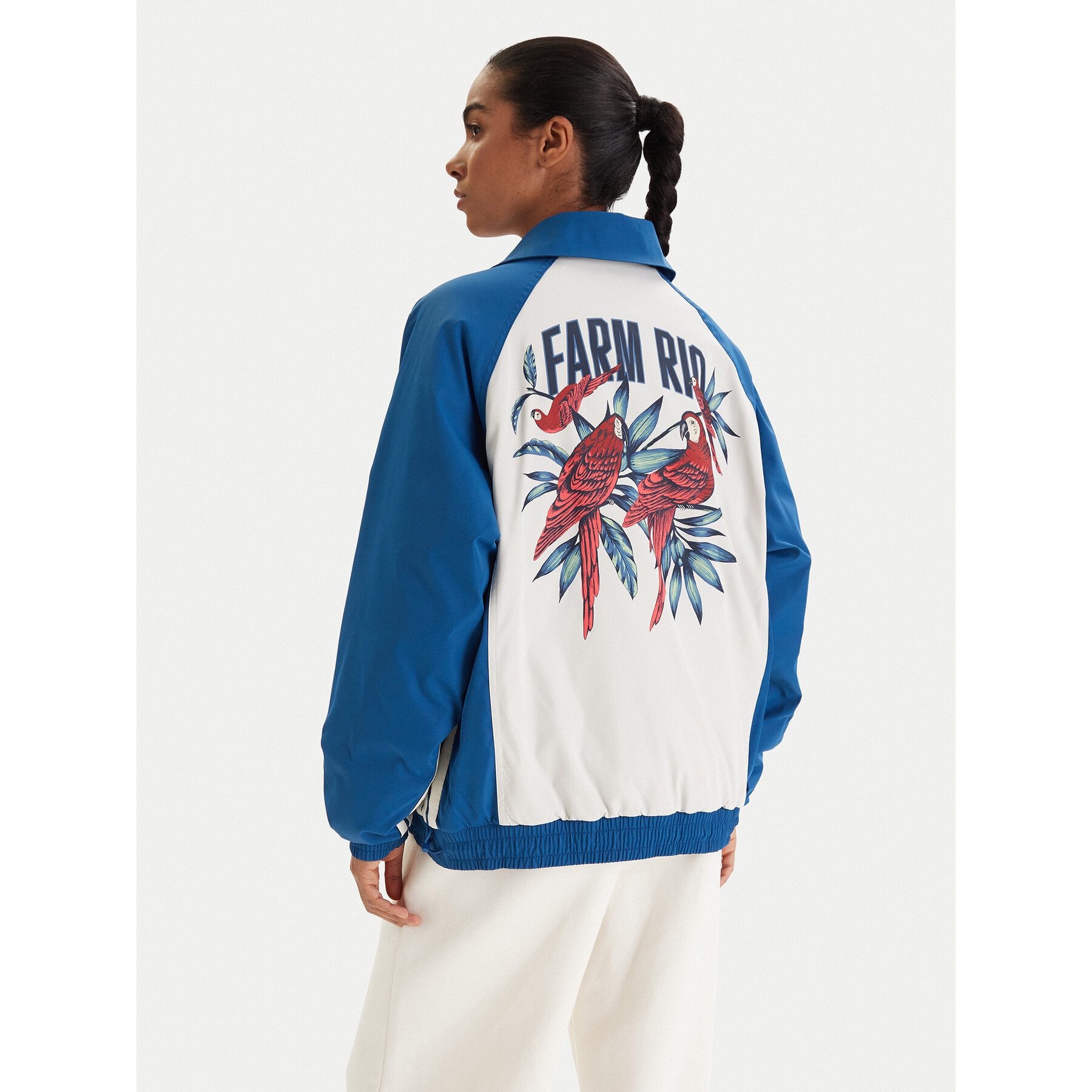 adidas Bluza Farm Rio Premium KD2195 Niebieski Oversize