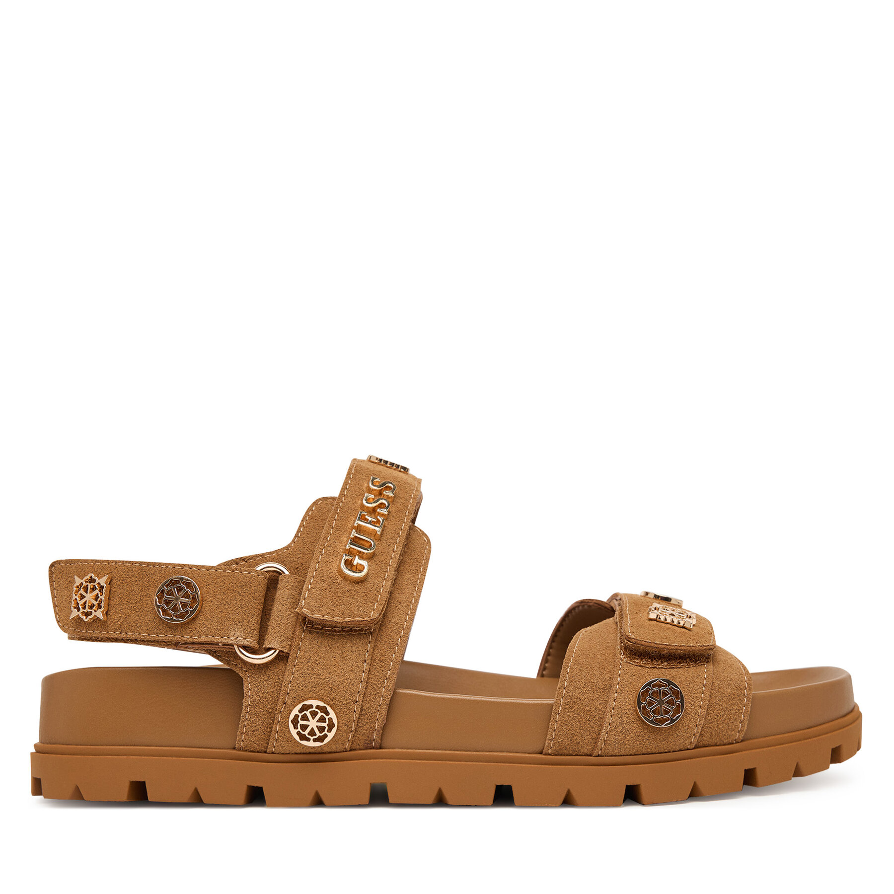 Guess Sandały FLPFLO ESU03 Brązowy