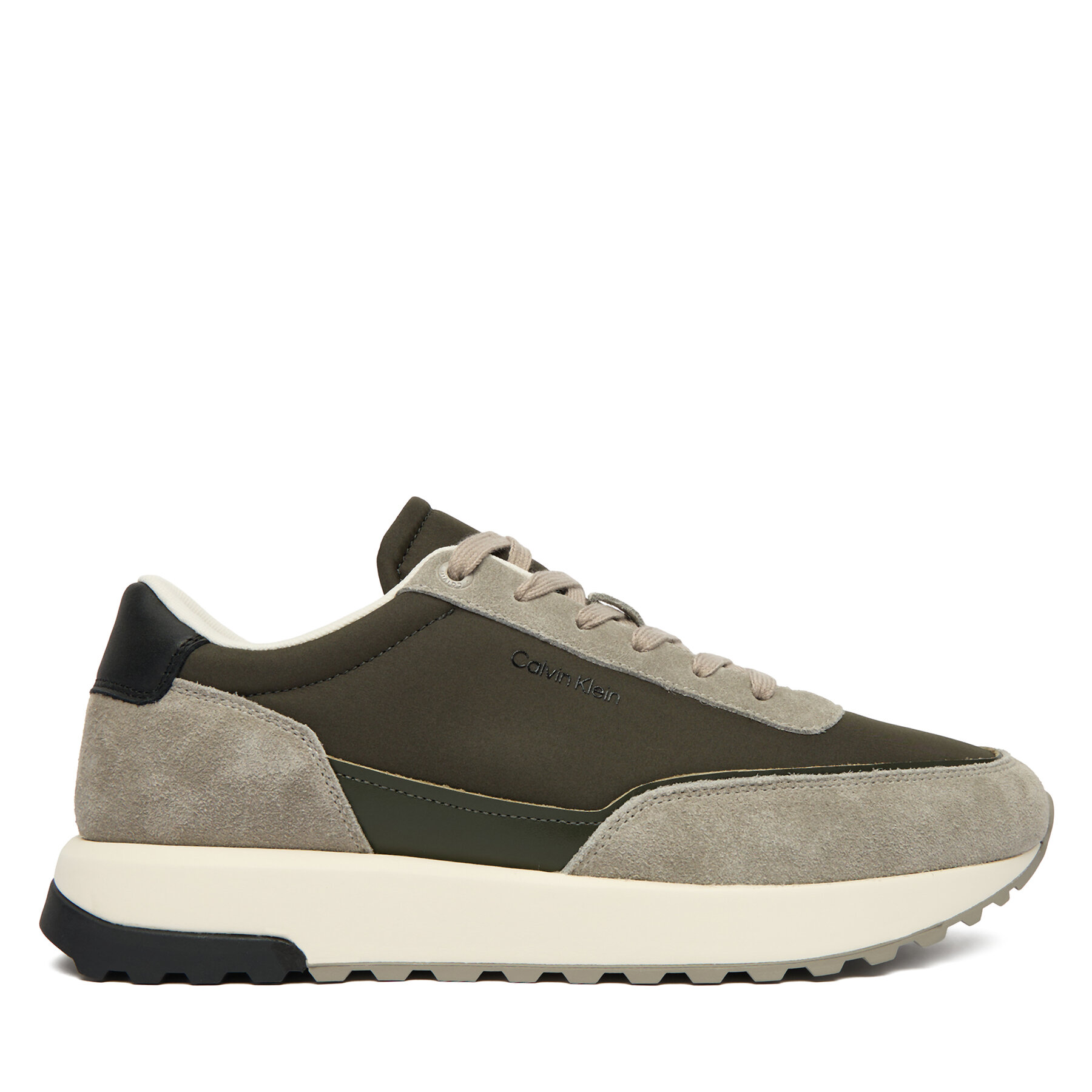 Calvin Klein Sneakersy Low Top Lace Up Repreve Mix HM0HM01714 Zielony