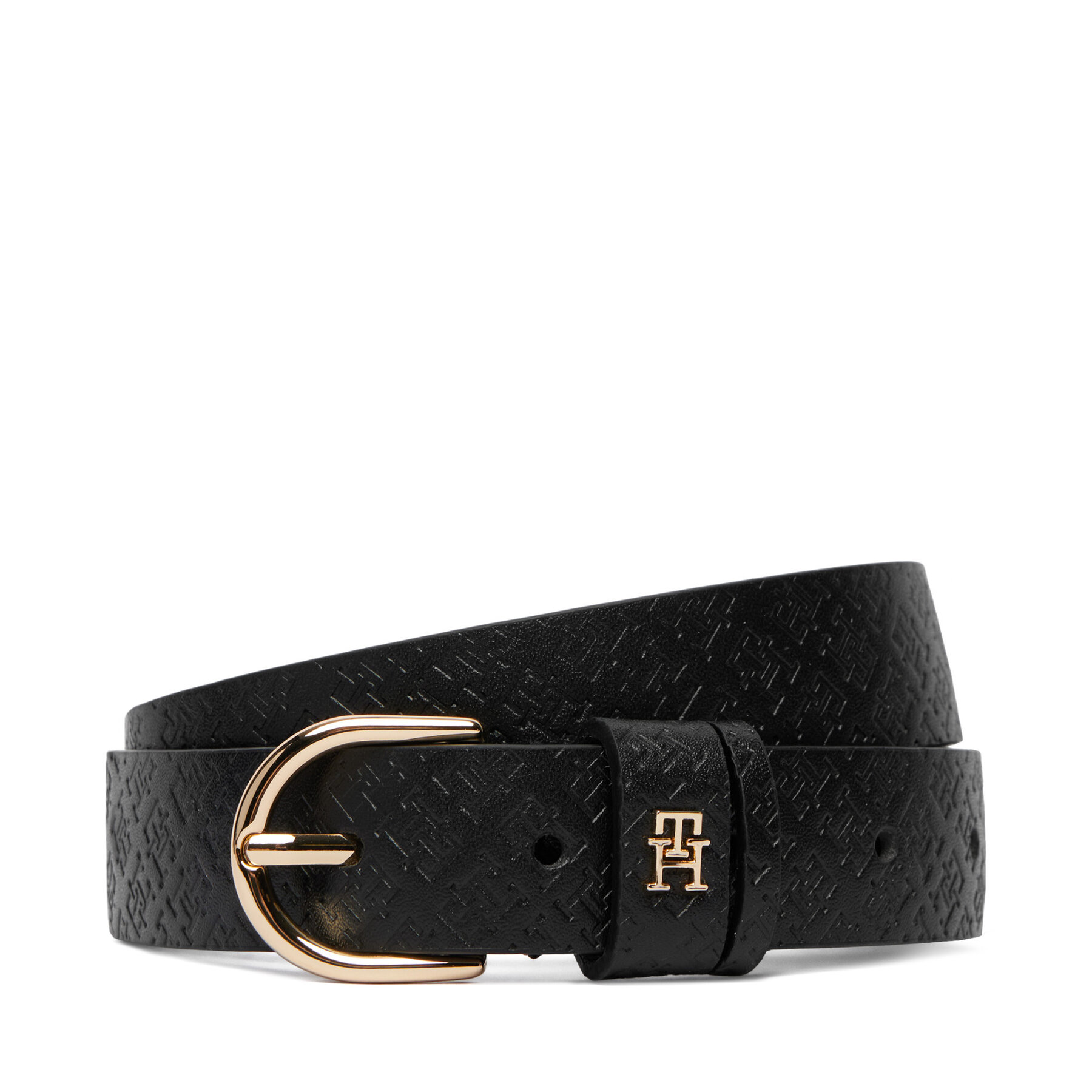 Tommy Hilfiger Pasek Damski Ess Effortless 2.5 Go Mono AW0AW18856 Czarny