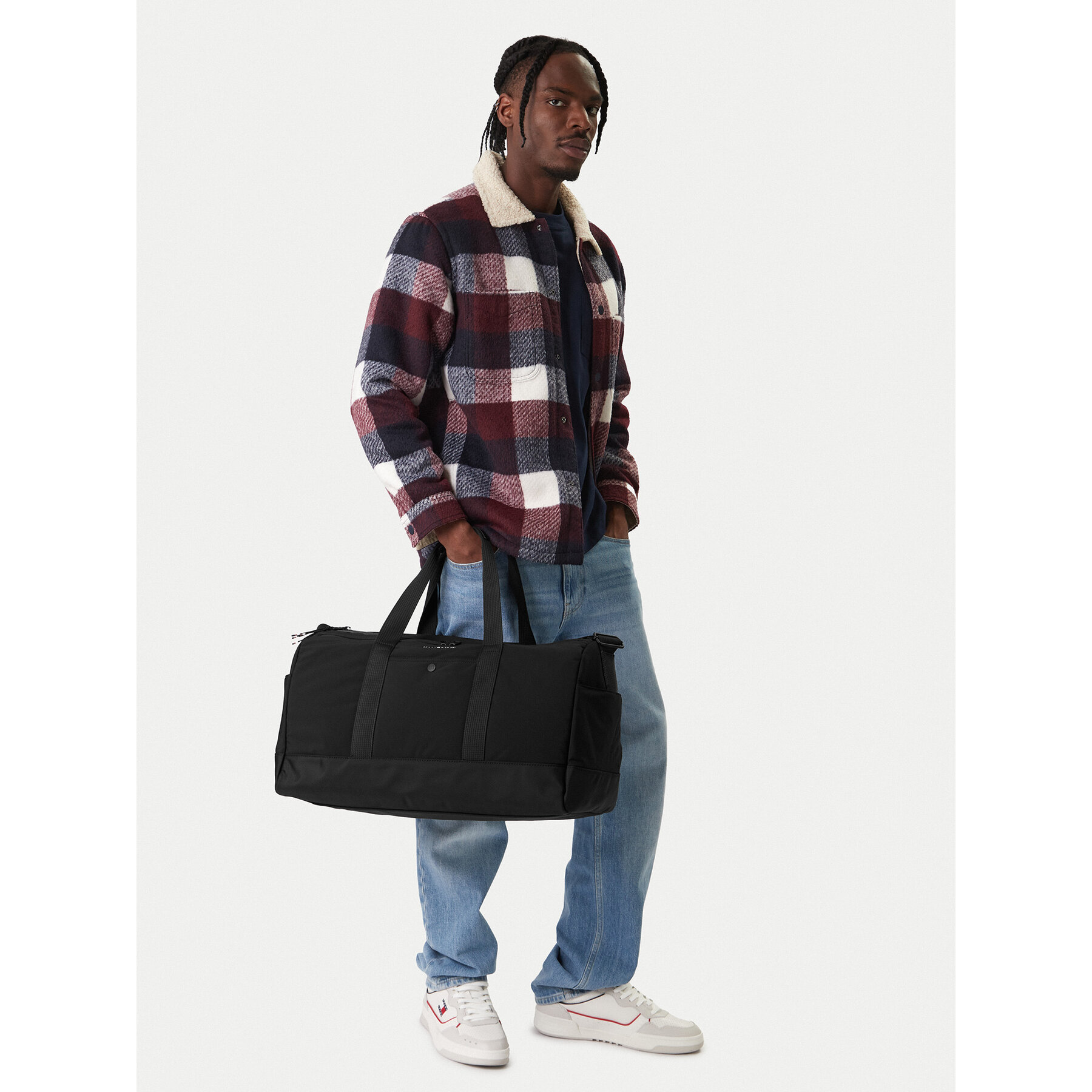 Tommy Hilfiger Torba na laptopa Th Travel Duffle AM0AM14070 Czarny